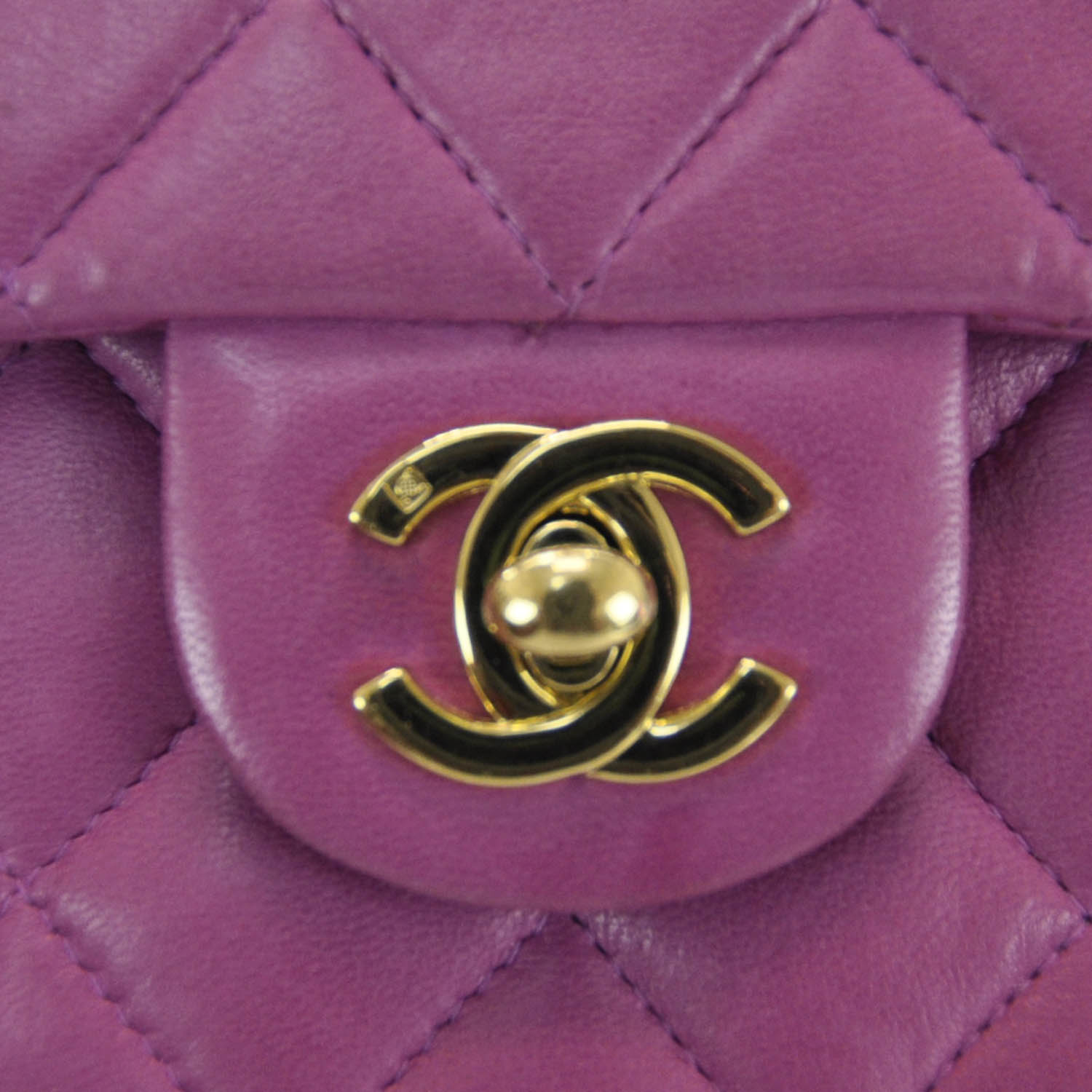 CHANEL Lambskin Quilted Mini Flap Pink 32739