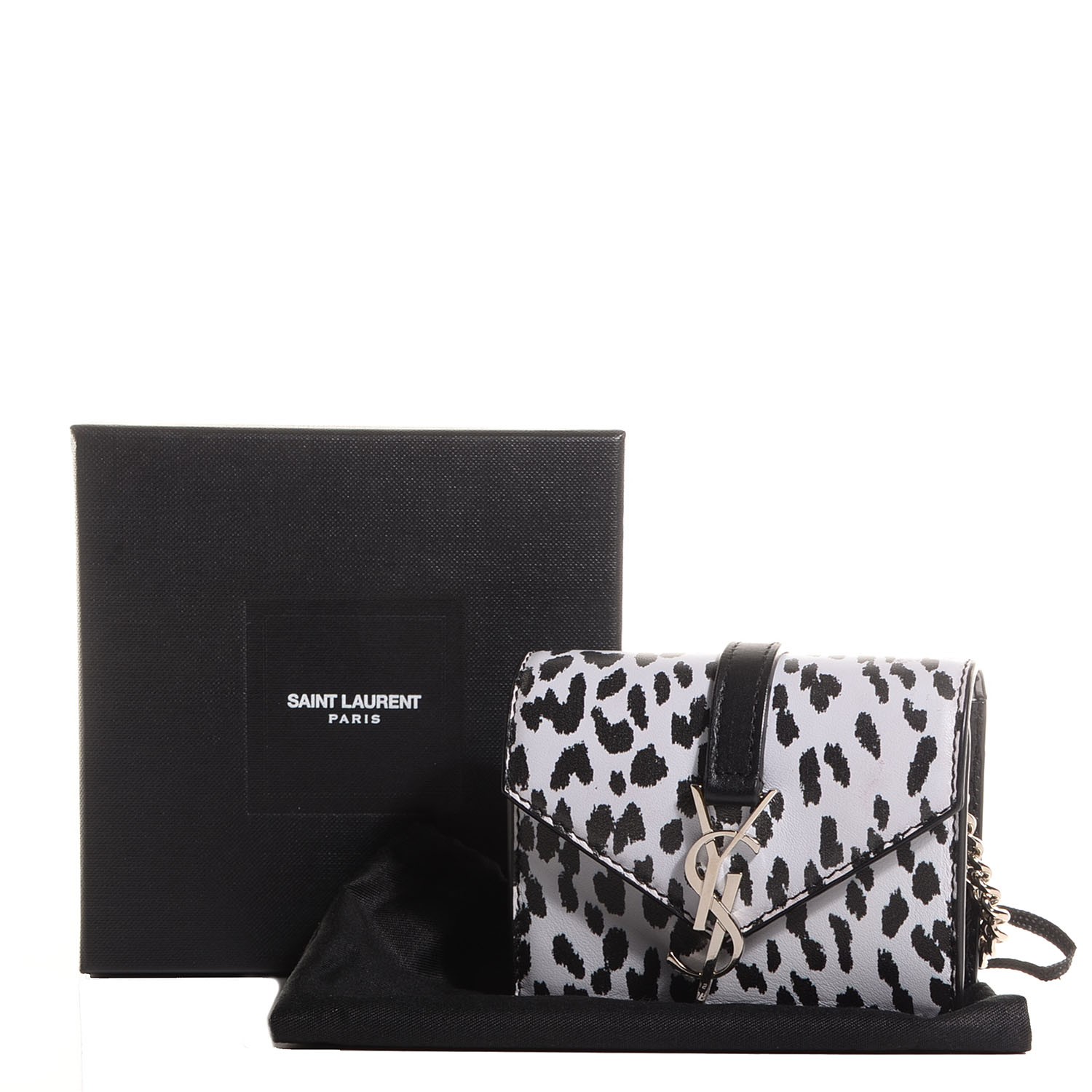 ysl black and white crossbody