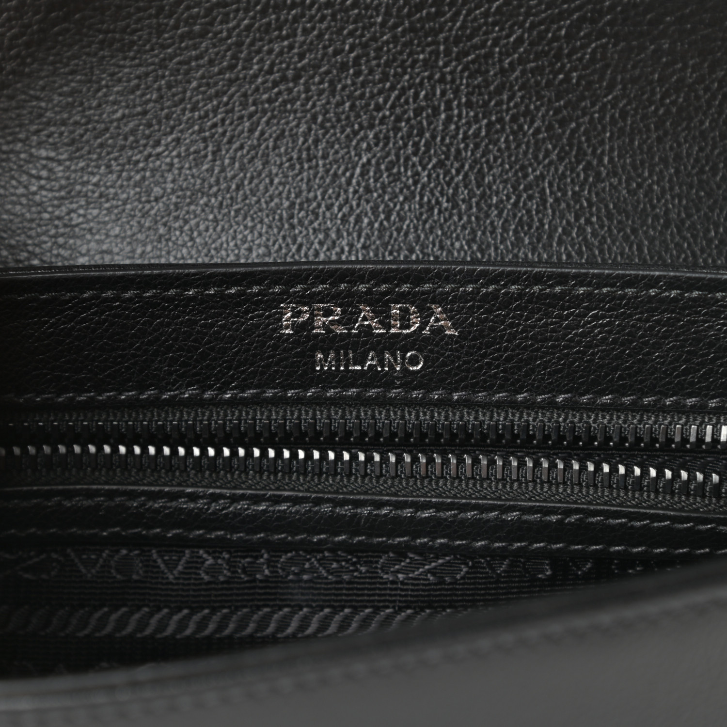 PRADA Glace Calfskin Studded Crossbody Black 777087 | FASHIONPHILE