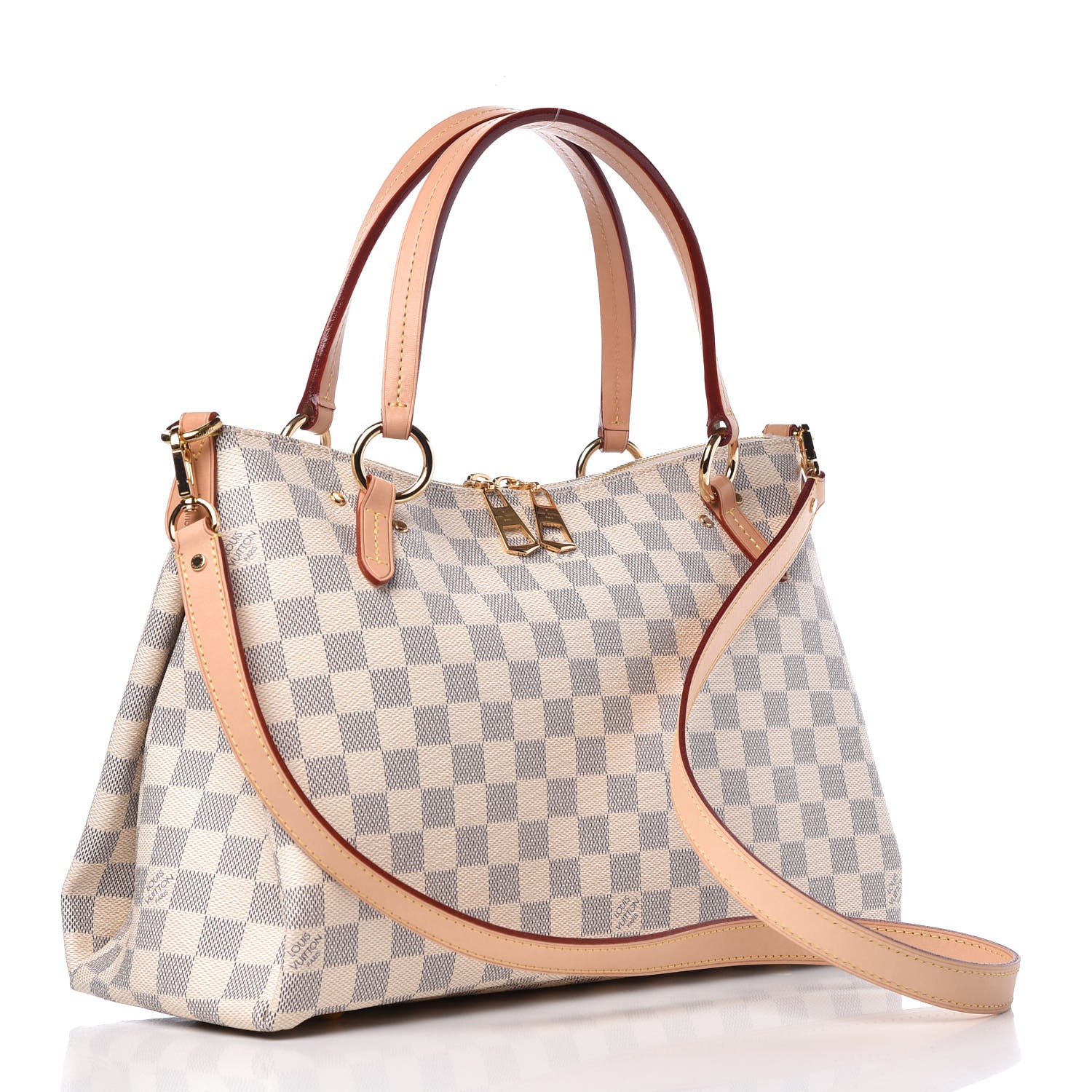 Authentic Louis Vuitton Damier Azur Lymington Tote/Crossbody Bag