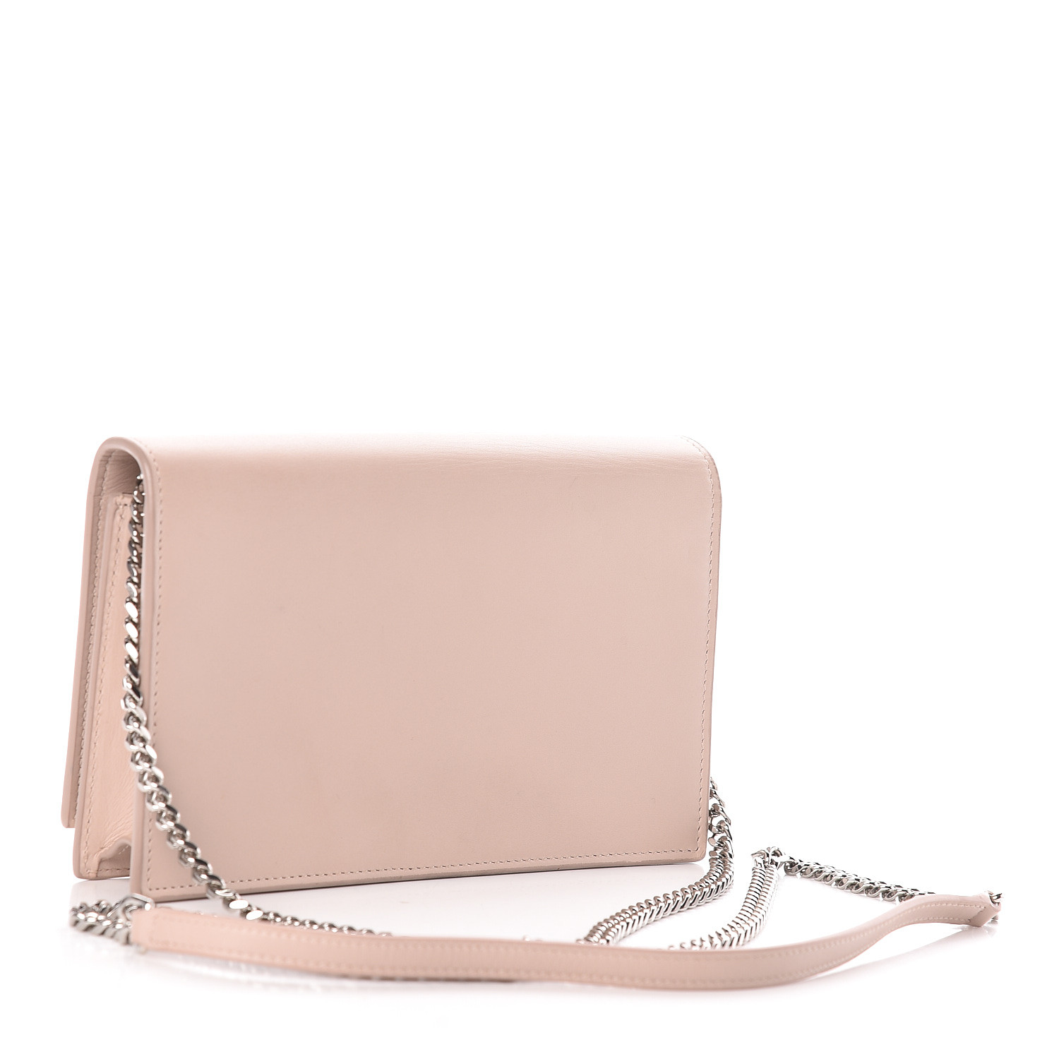 saint laurent wallet on chain pink