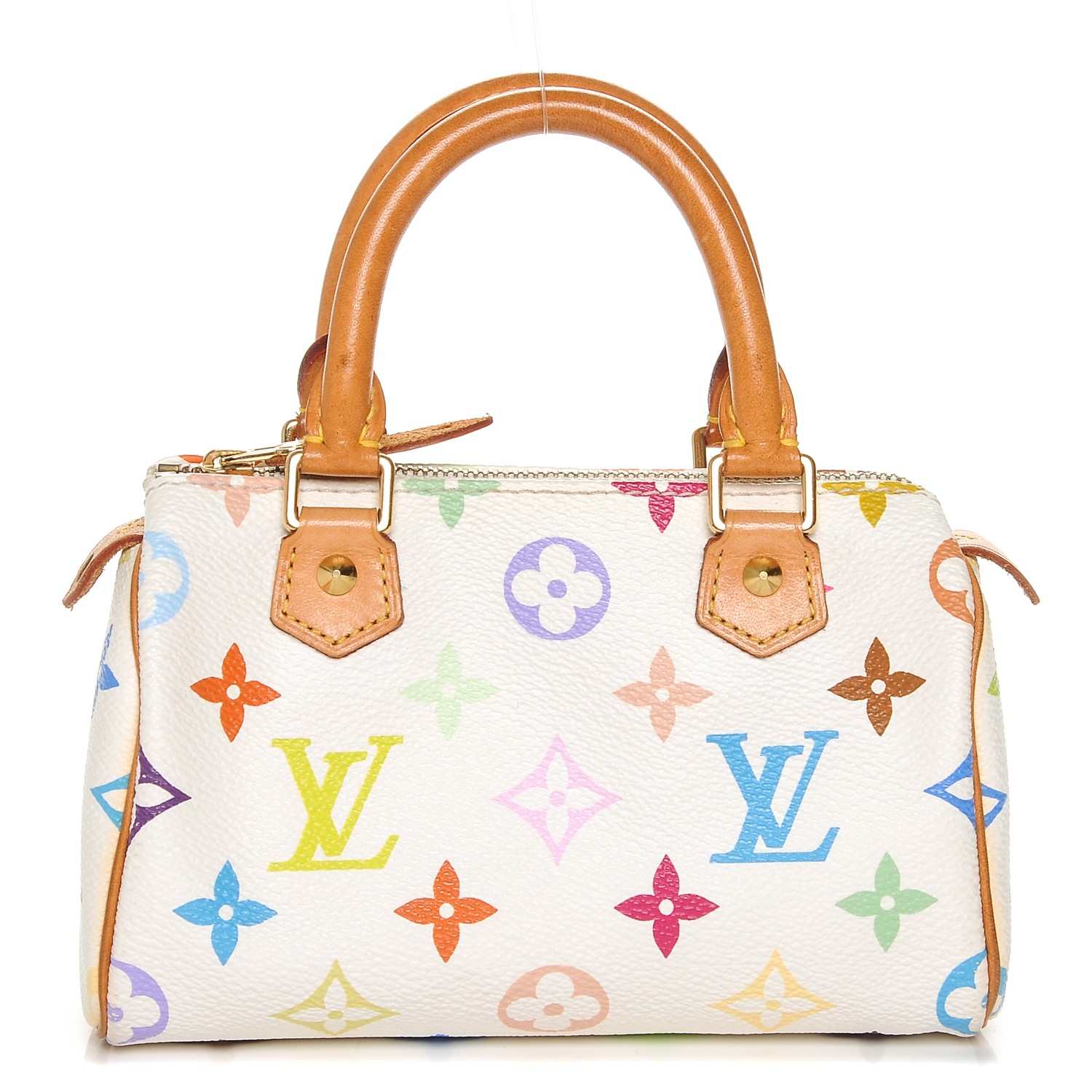 louis vuitton mini sac hl speedy LOUIS VUITTON Multicolor Mini Sac HL Speedy White 192430