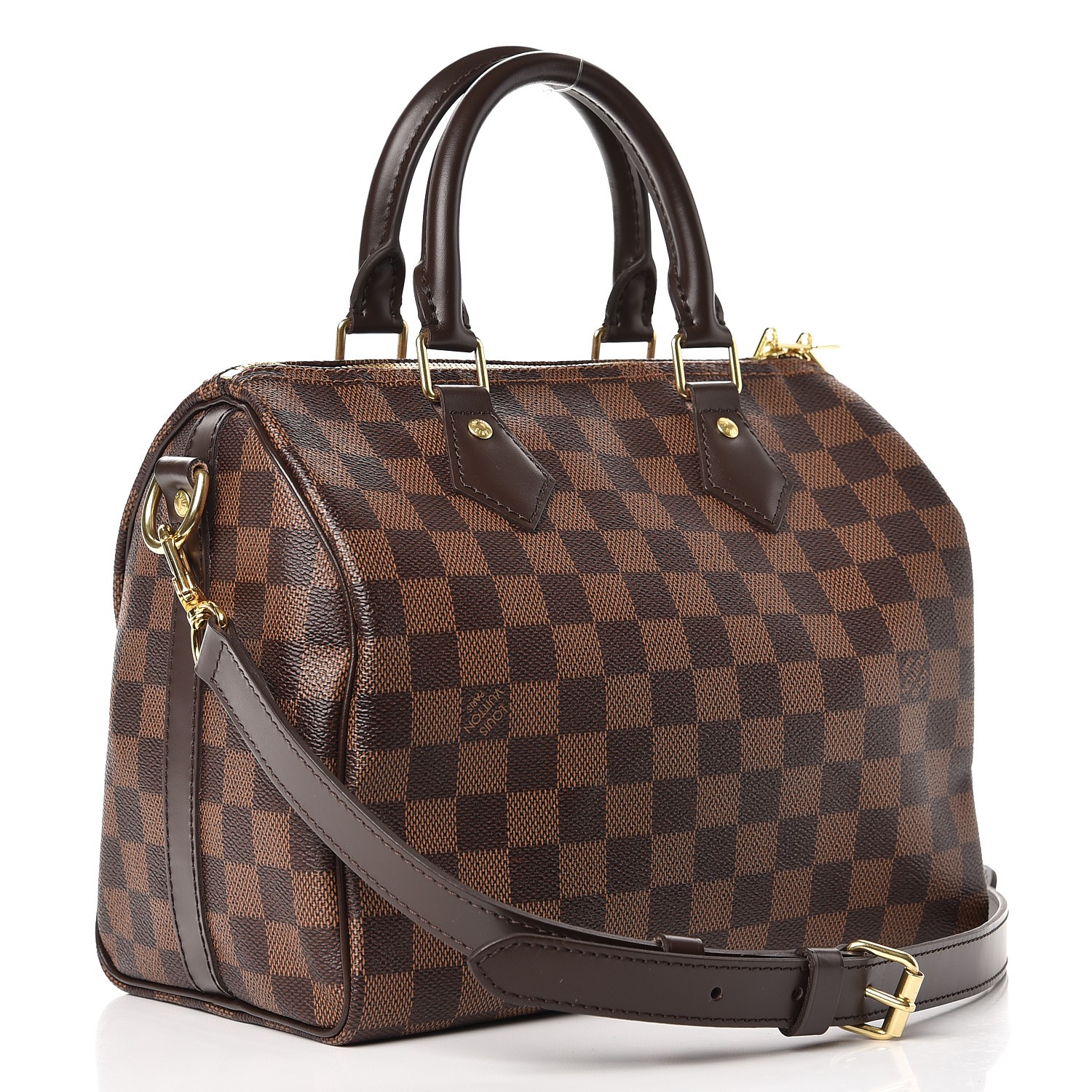 LOUIS VUITTON Damier Ebene Speedy Bandouliere 25 245123