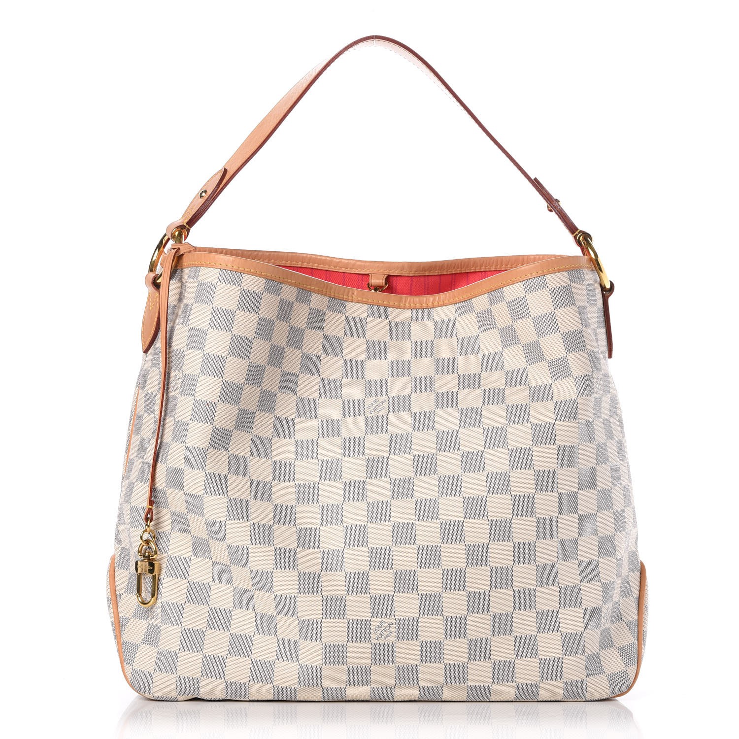 vuitton delightful mm azur LOUIS VUITTON Damier Azur Delightful MM Pink 271680