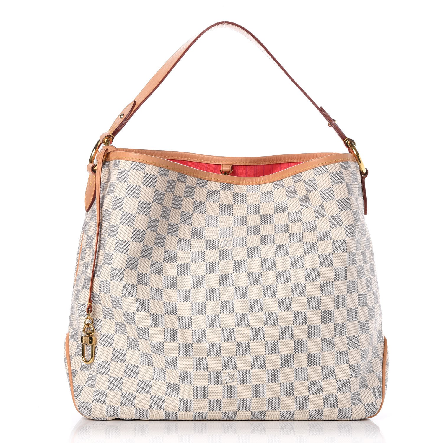 LOUIS VUITTON Damier Azur Delightful MM Pink 271680