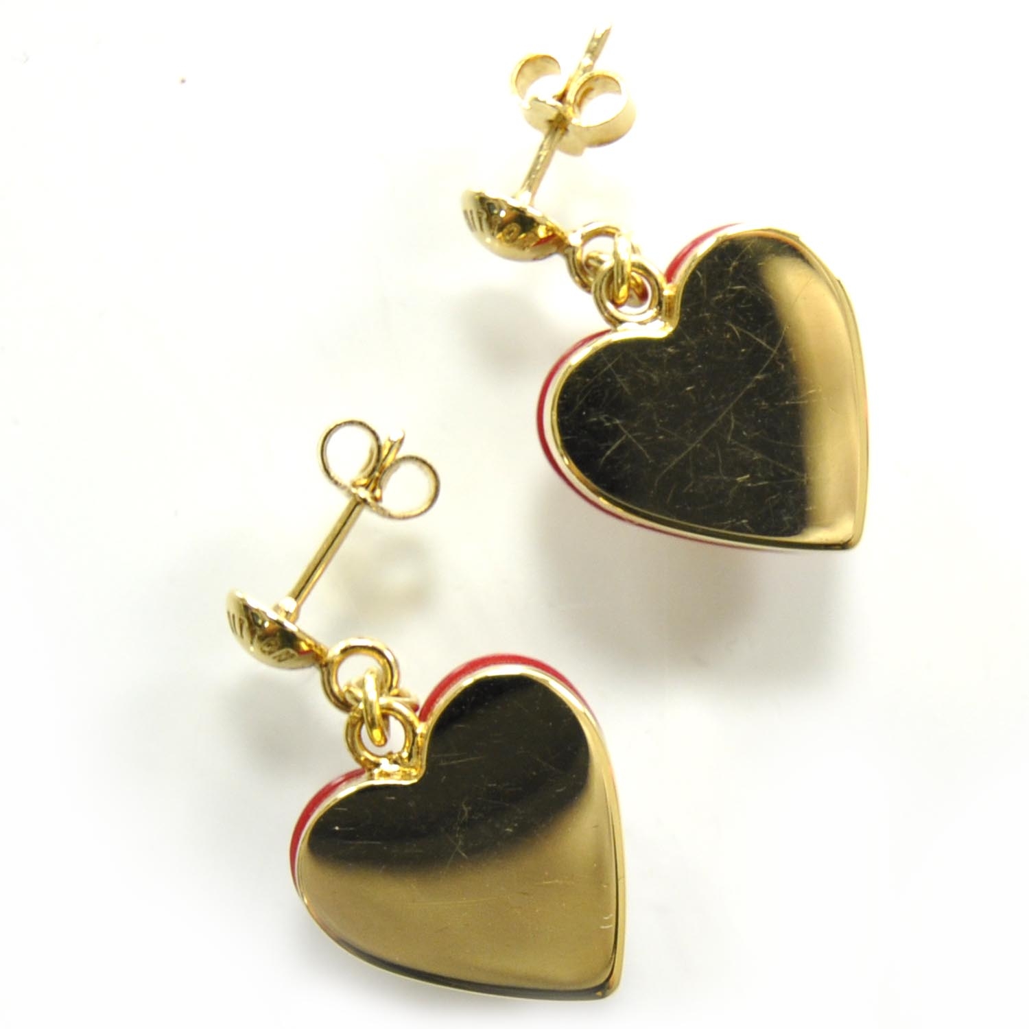 LOUIS VUITTON Fall In Love Heart Earrings PM Gold 867425