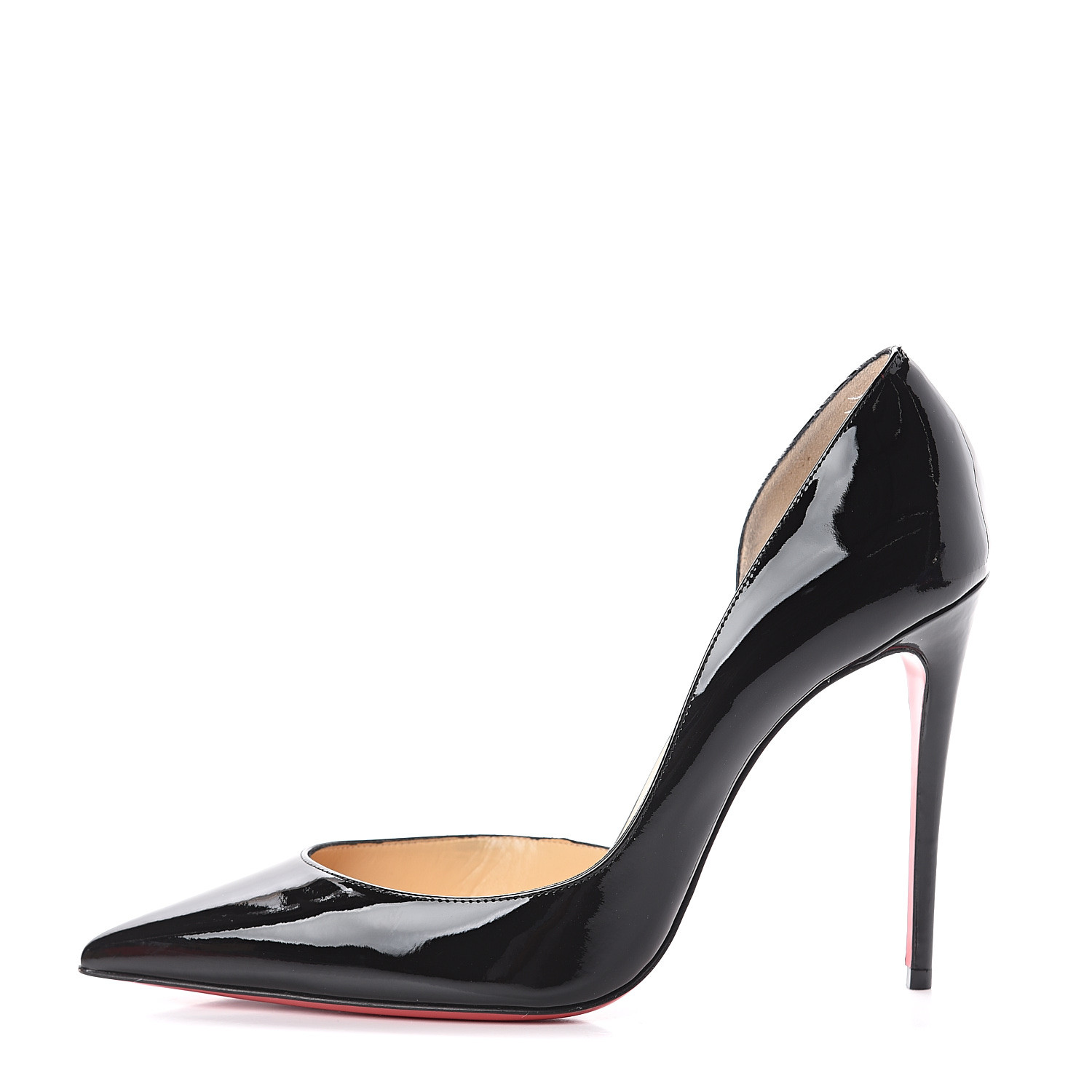 christian louboutin iriza black patent pumps