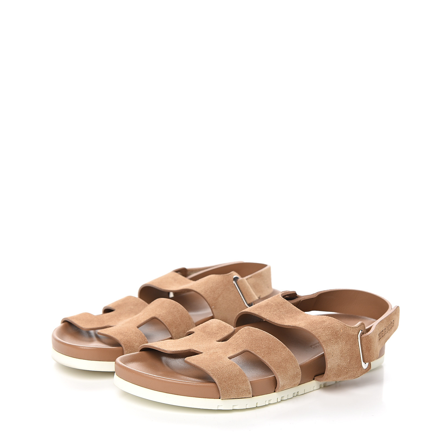 hermes suede sandals
