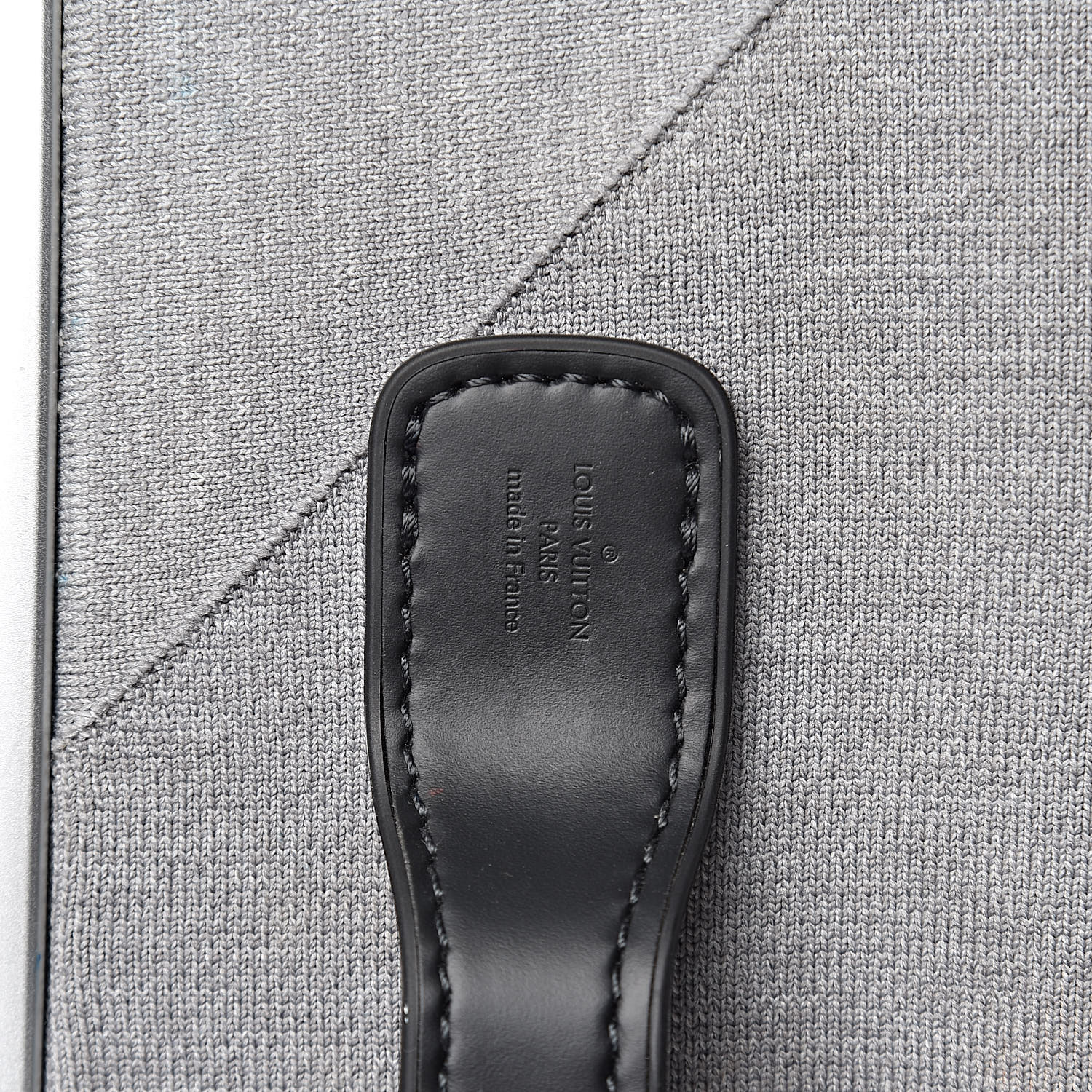 LOUIS VUITTON Knit Monogram Horizon Soft 55 Suitcase Grey 436043