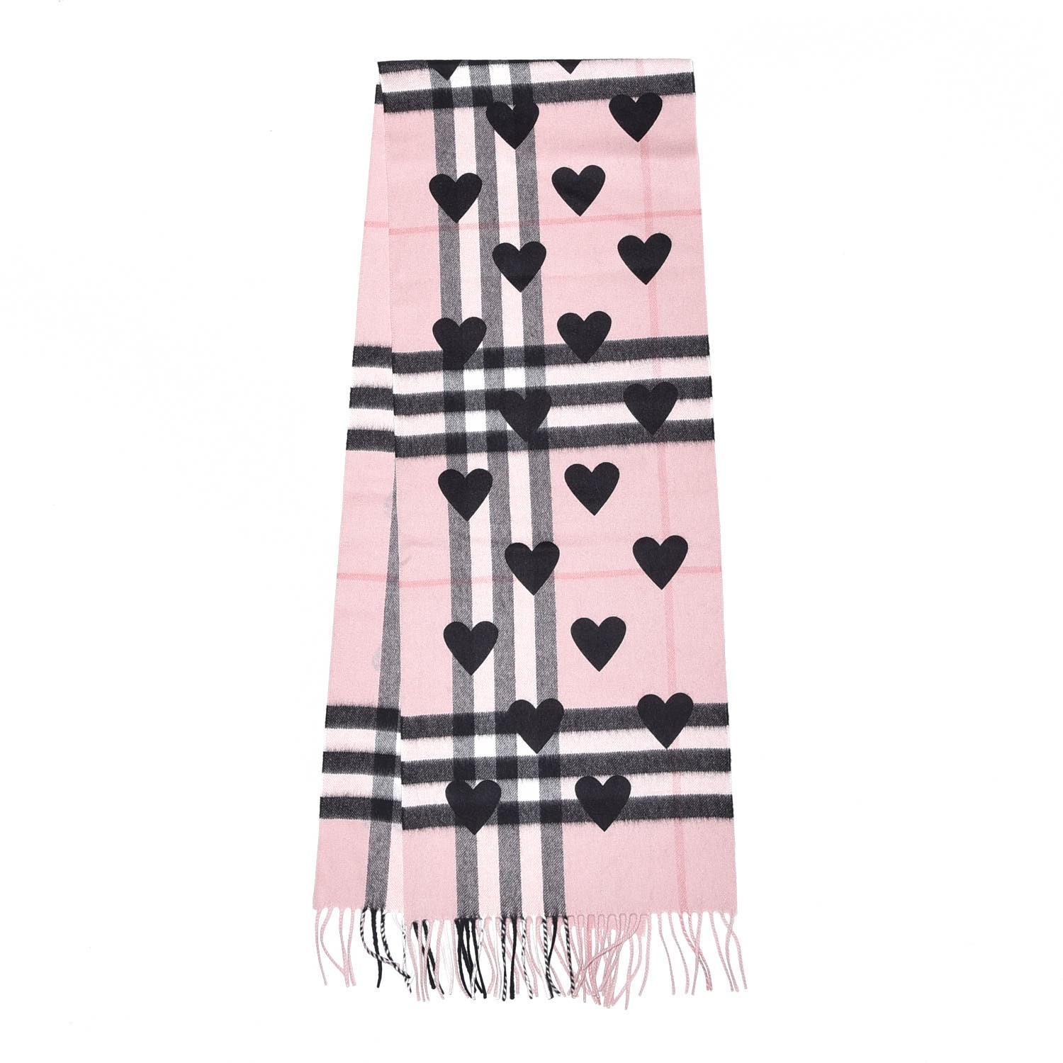 burberry heart scarf pink