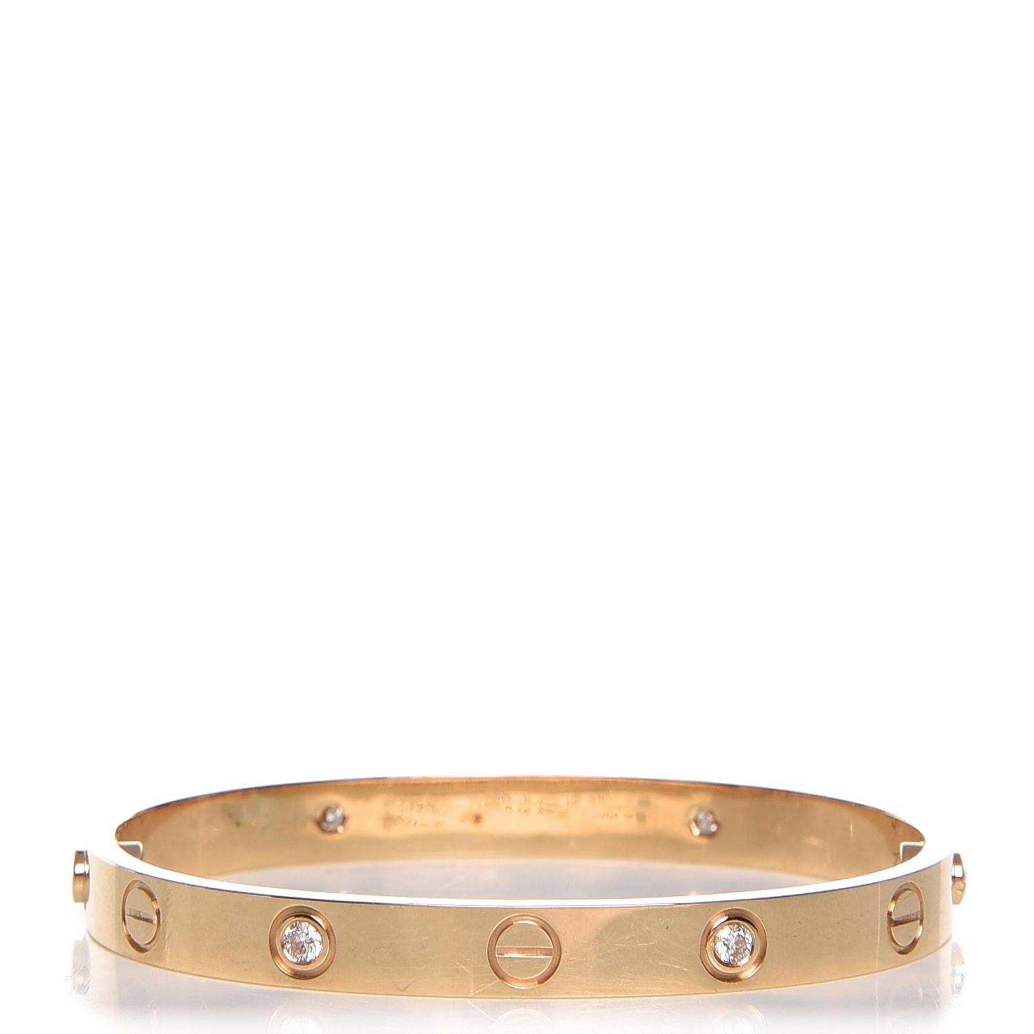 four diamond cartier love bracelet