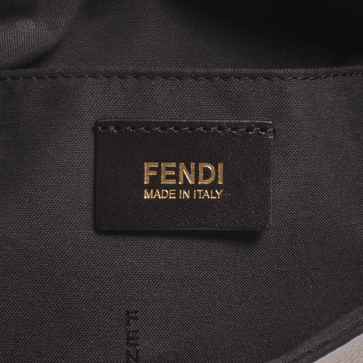 FENDI Leather Crossbody Bag Taupe 46212