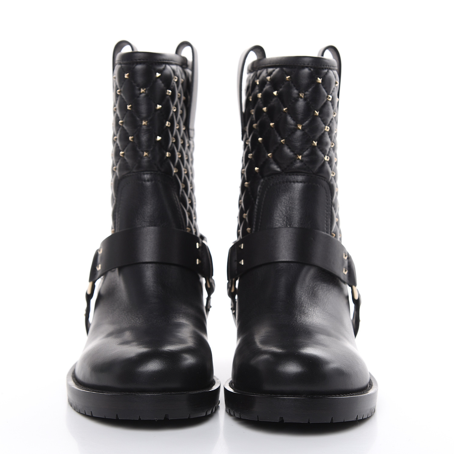 valentino rockstud biker boots