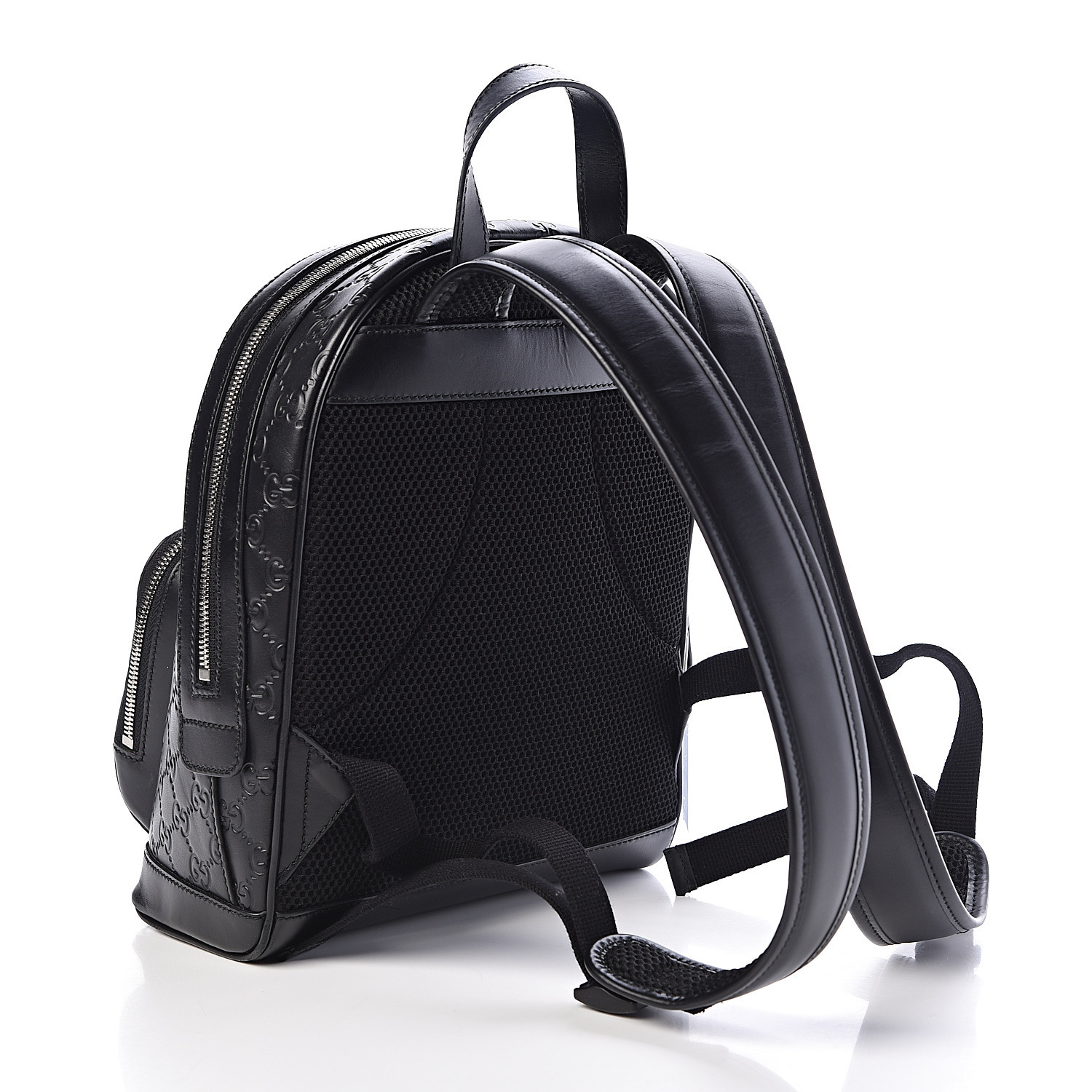 GUCCI Guccissima Small Signature Backpack Black 477184
