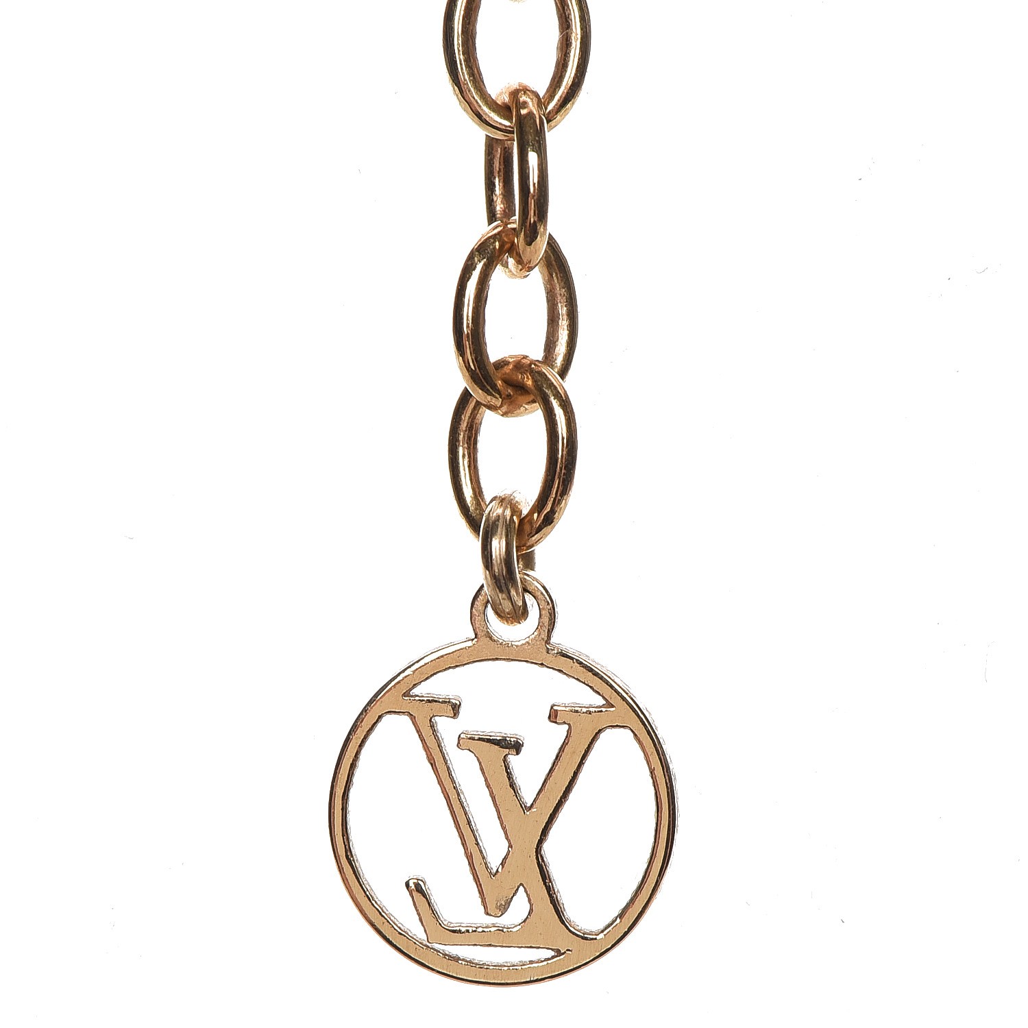 LOUIS VUITTON Essential V Necklace Gold 222012