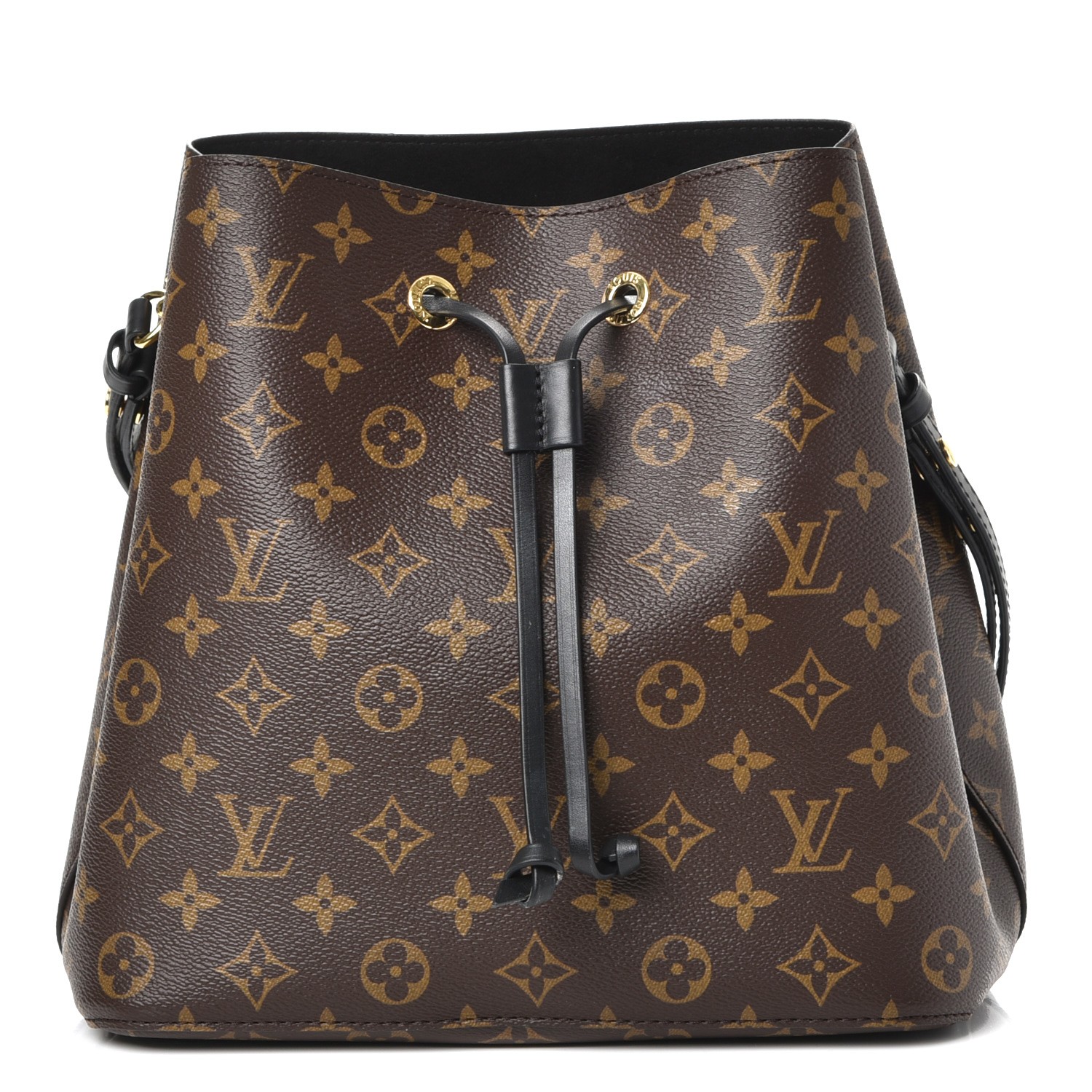 LOUIS VUITTON NeoNoe MM Monogram Caramel Brown Leather Shoulder Bag