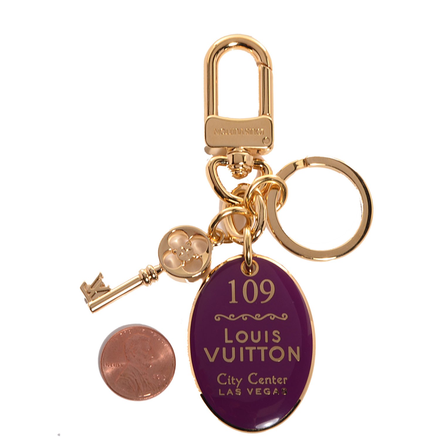 las vegas premium outlets louis vuitton LOUIS VUITTON Enamel City Center Las Vegas Maison Bag Charm 95700
