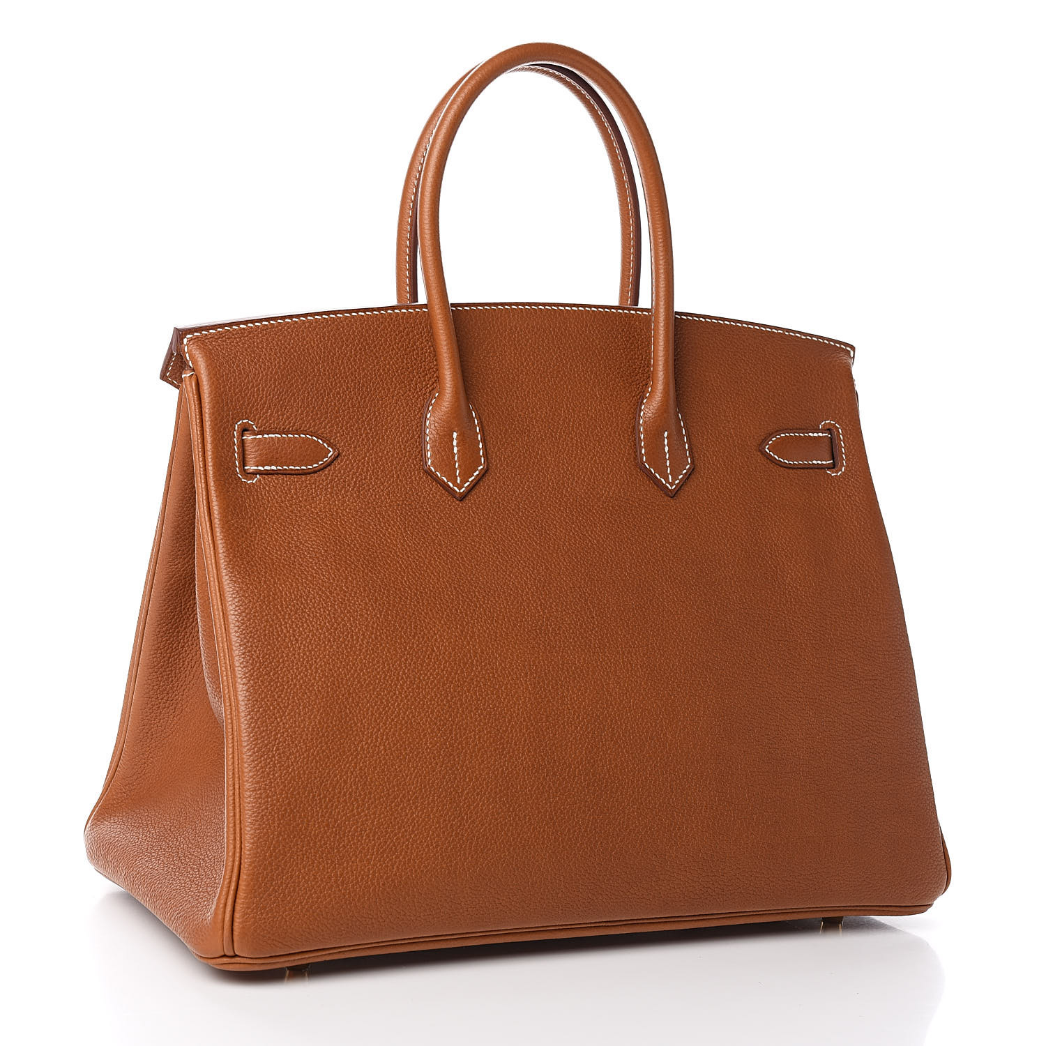 HERMES Natural Barenia Faubourg Birkin 35 Fauve 512920