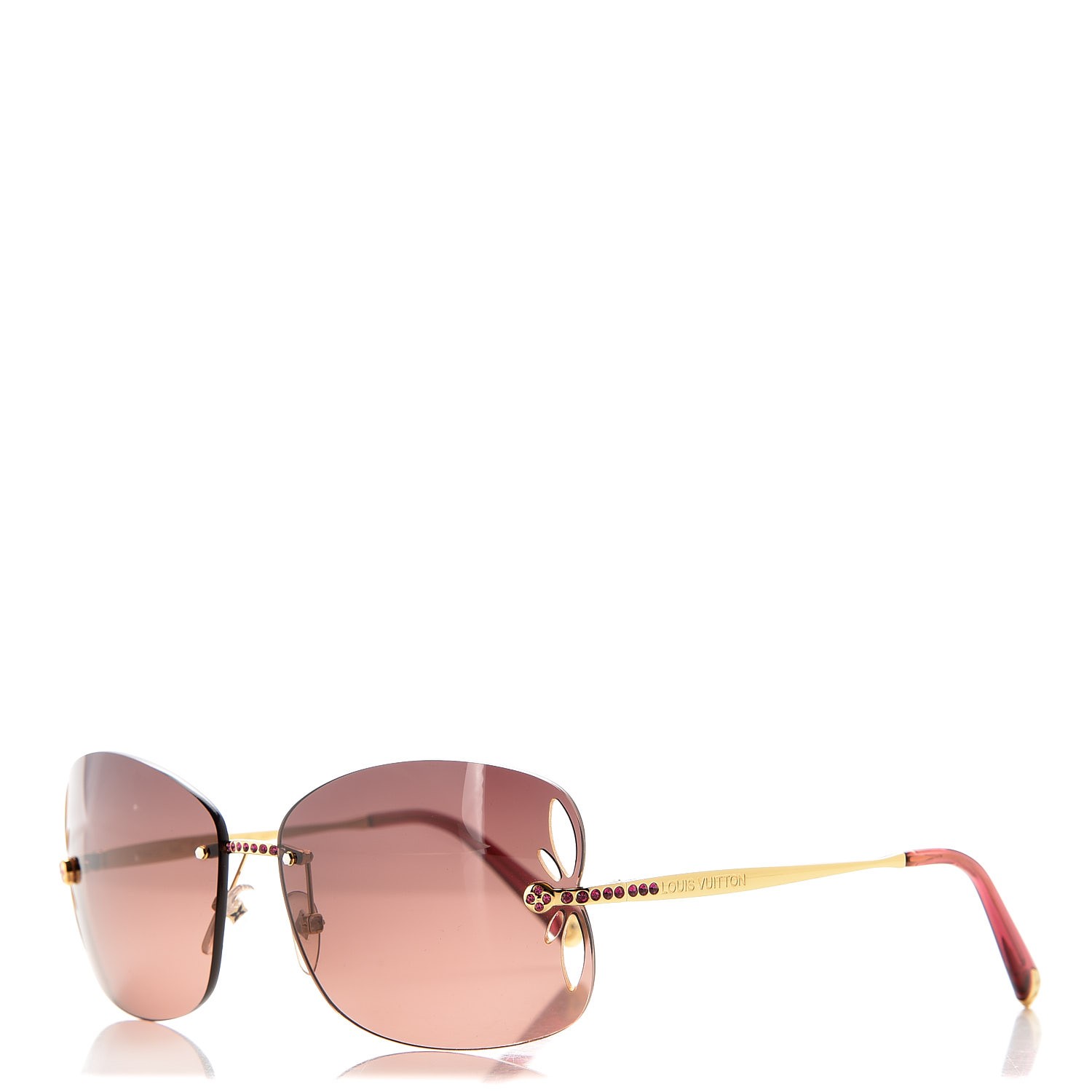 Louis Vuitton® LV Glam Cat Eye Sunglasses Pink. Size U in 2023