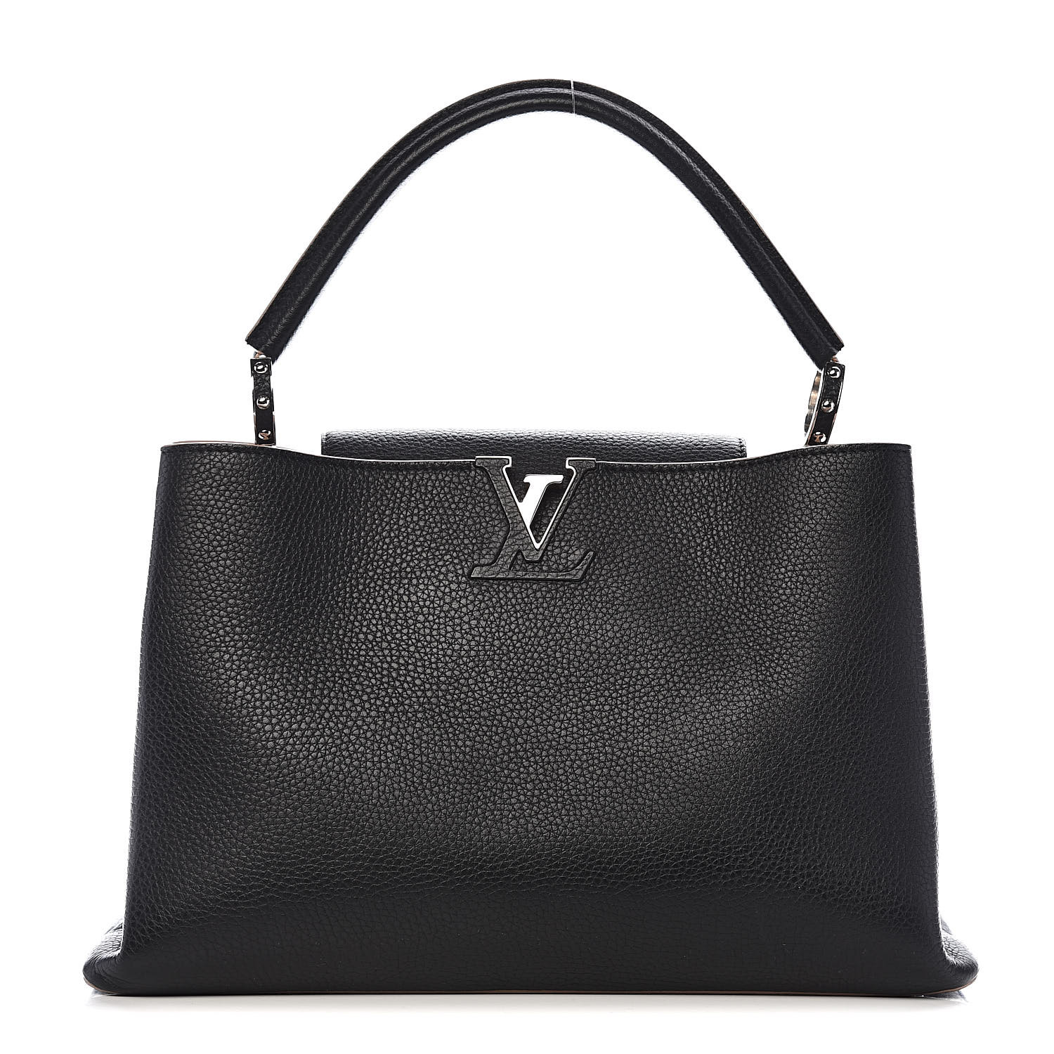 louis vuitton taurillon capucines bb black