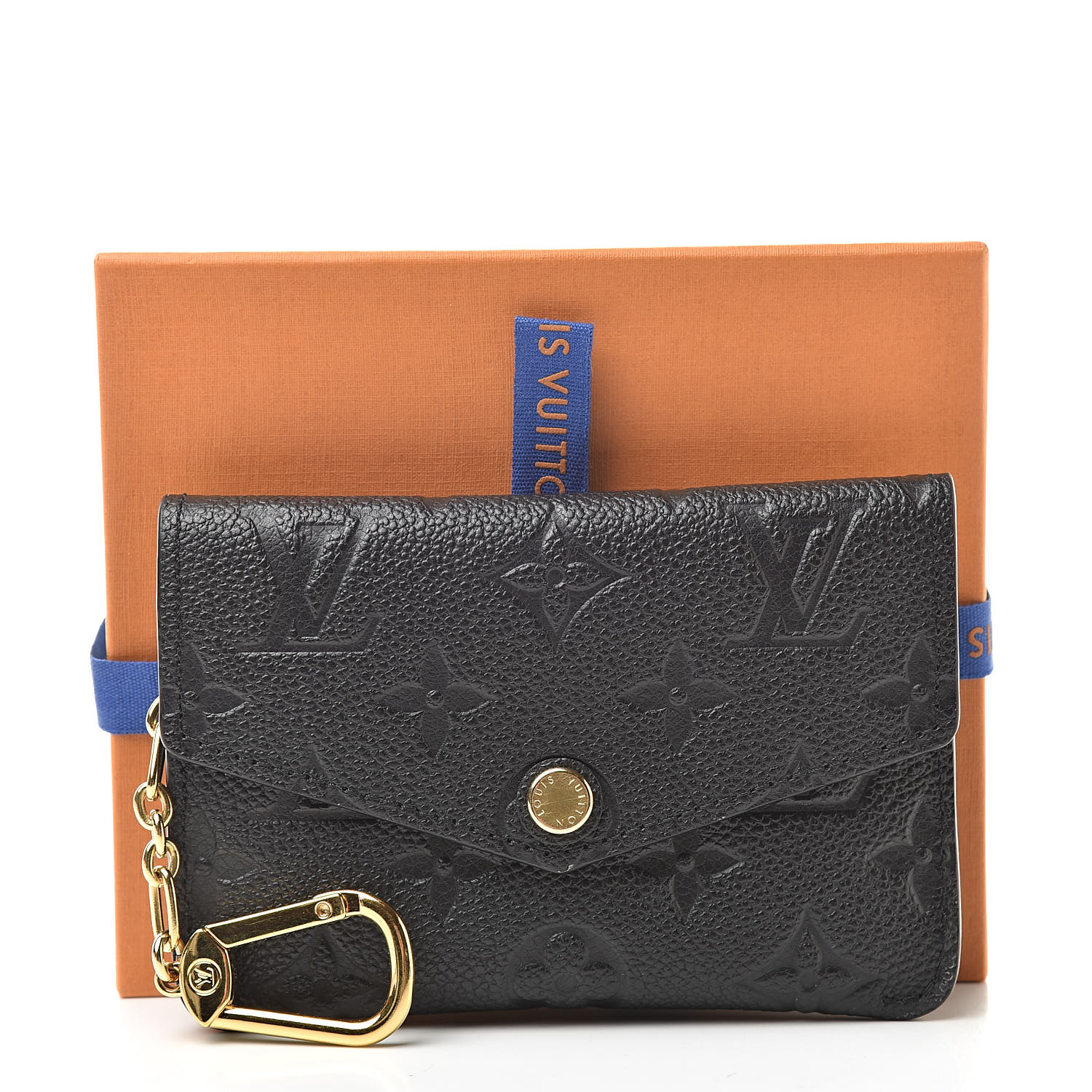 LOUIS VUITTON Empreinte Key Pouch Black 526785