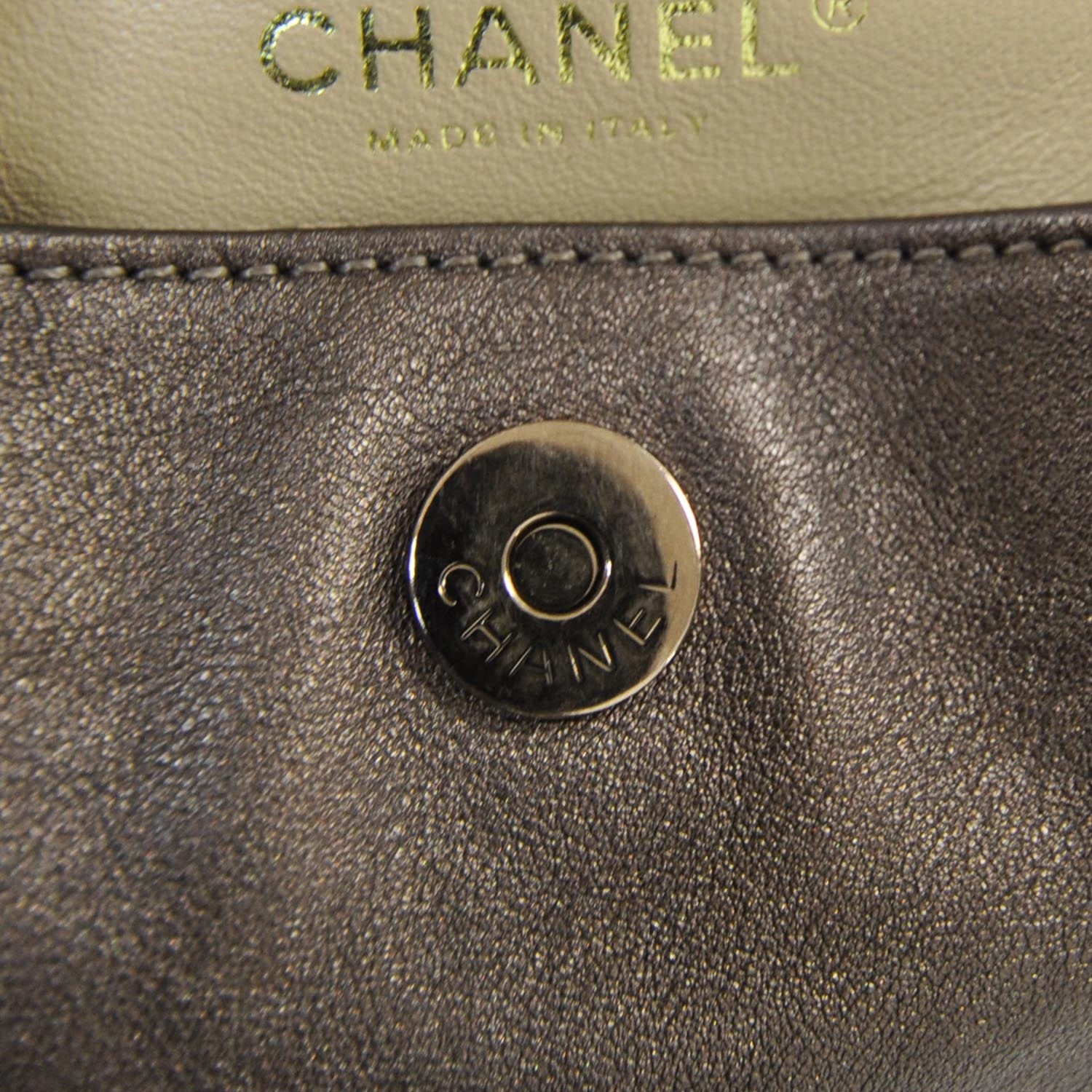 CHANEL Luxe Ligne Flap Bag Bronze 22214