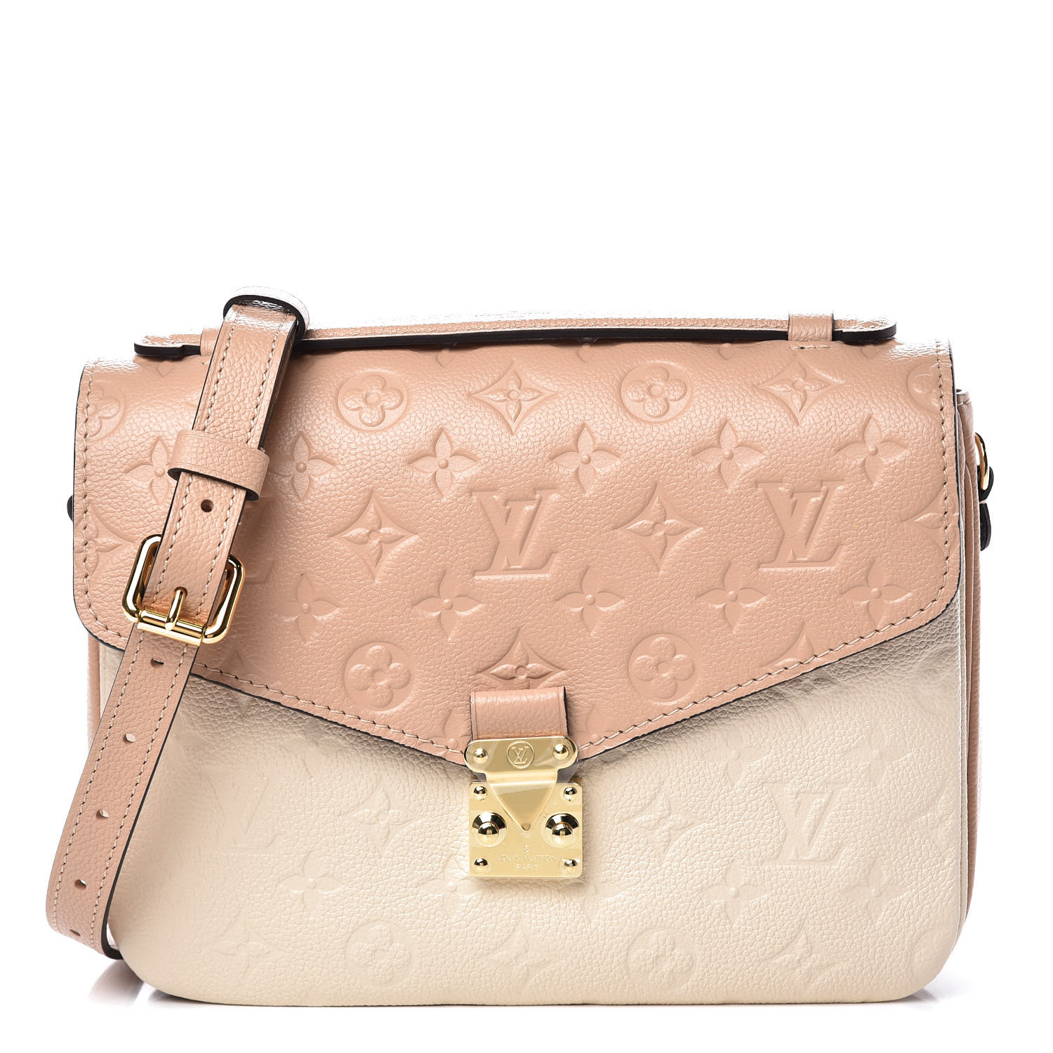 LOUIS VUITTON Empreinte Pochette Metis Beige Rose Creme 377375