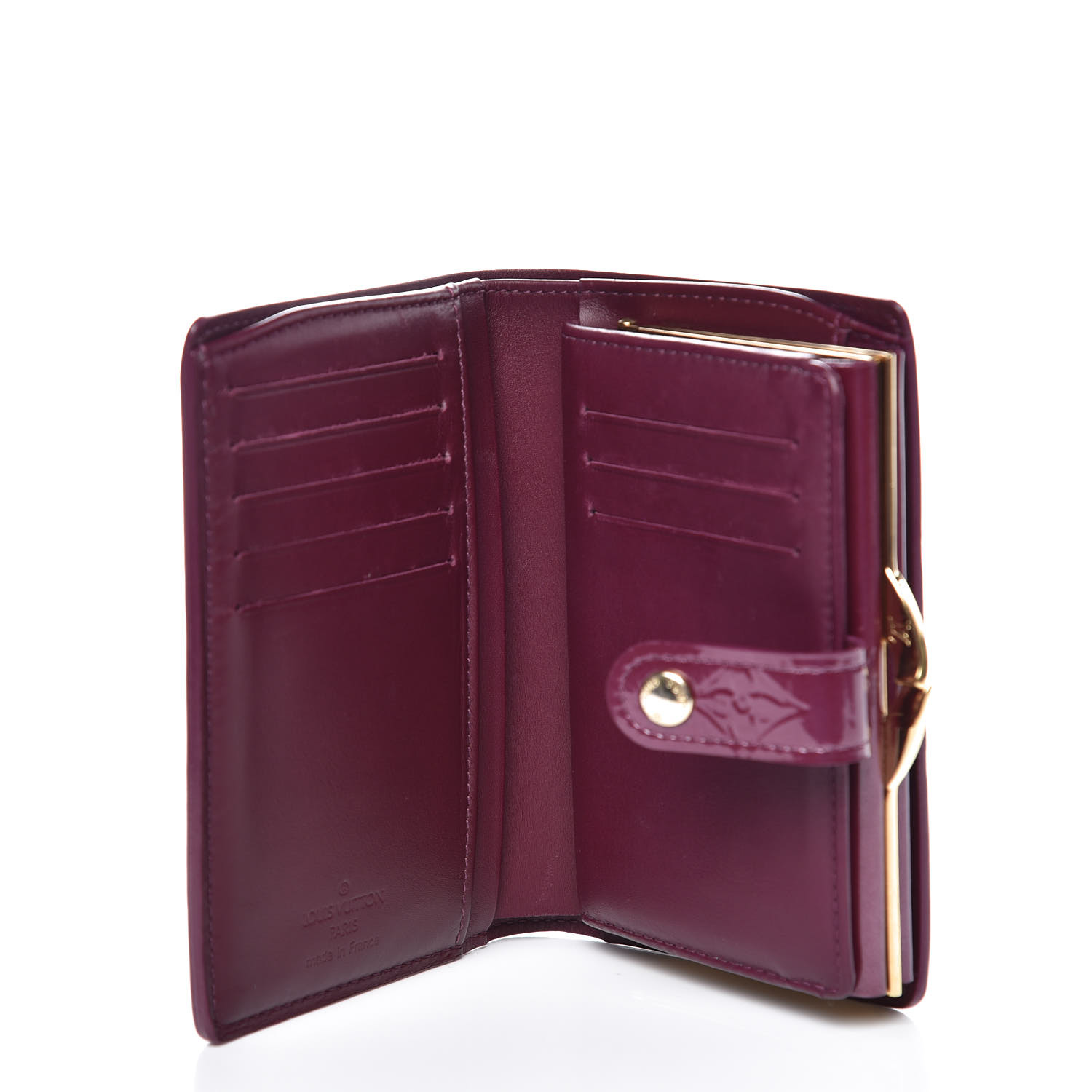LOUIS VUITTON Vernis French Purse Wallet Violette 378851
