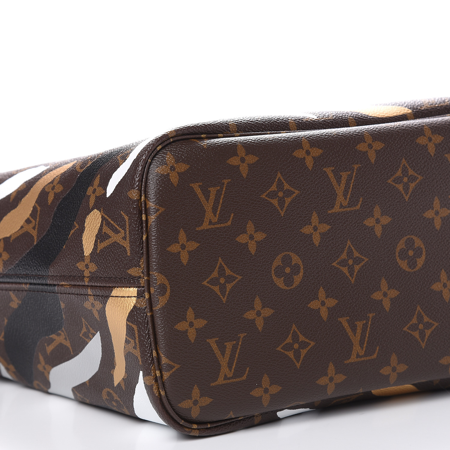 LOUIS VUITTON Monogram LVXLOL Neverfull MM Gold Silver 490164