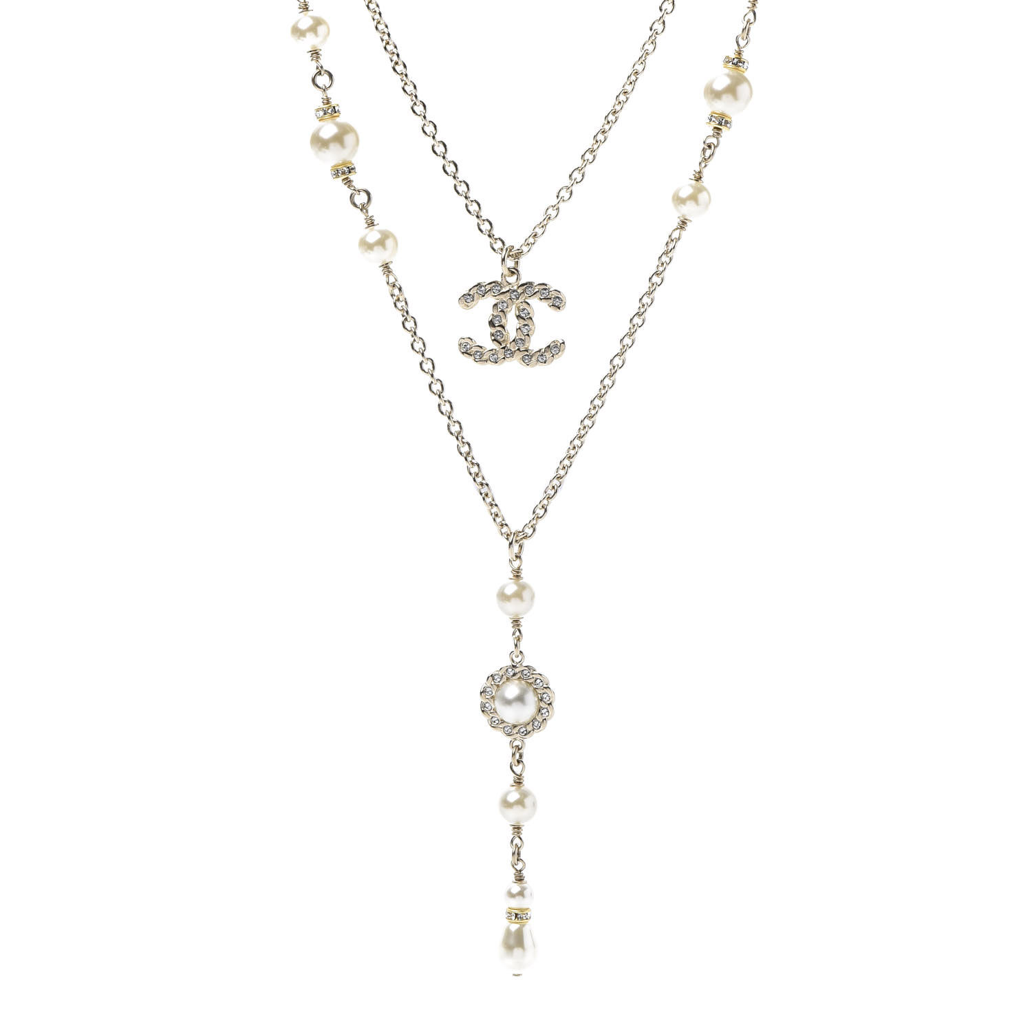 chanel layered necklace