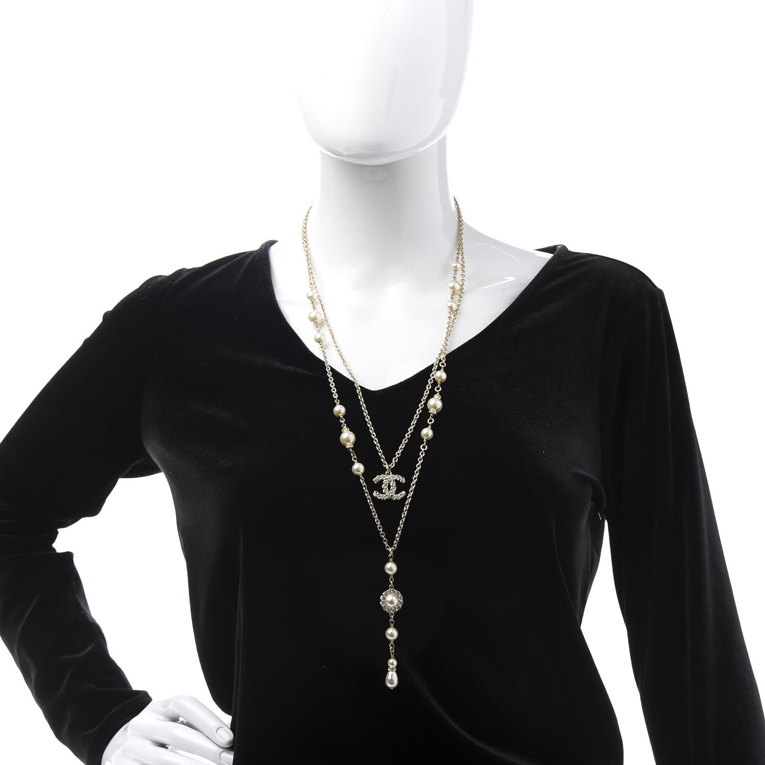 chanel layered necklace