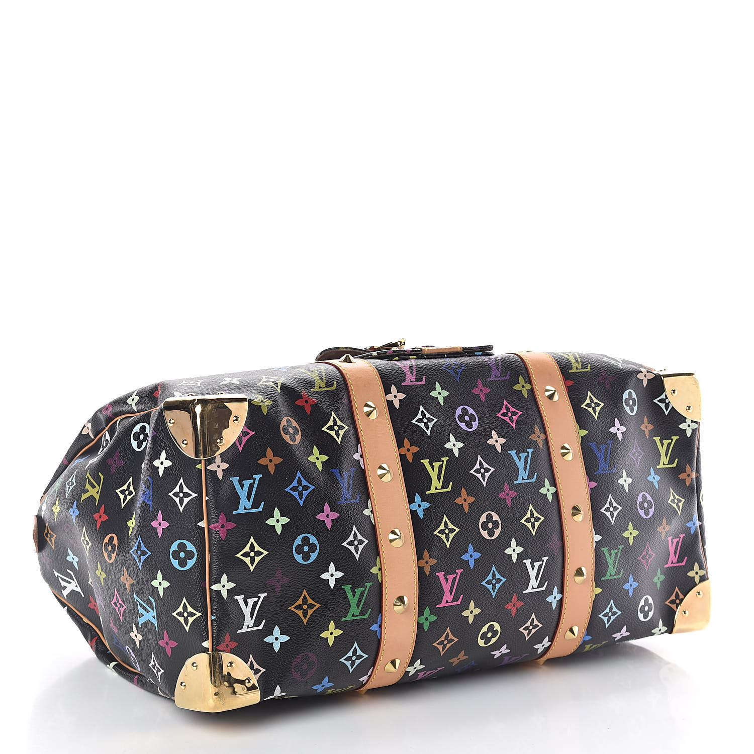 louis vuitton multicolor keepall 45 for sale LOUIS VUITTON Multicolor Keepall 45 Black 503658