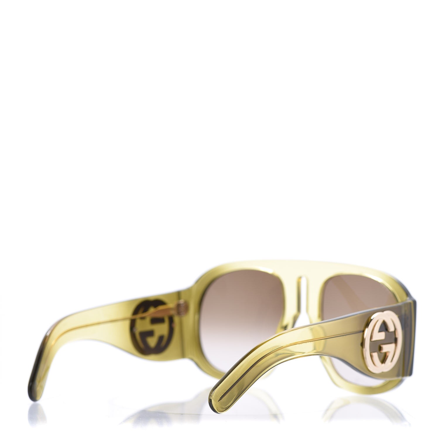 gucci aviator sunglasses yellow