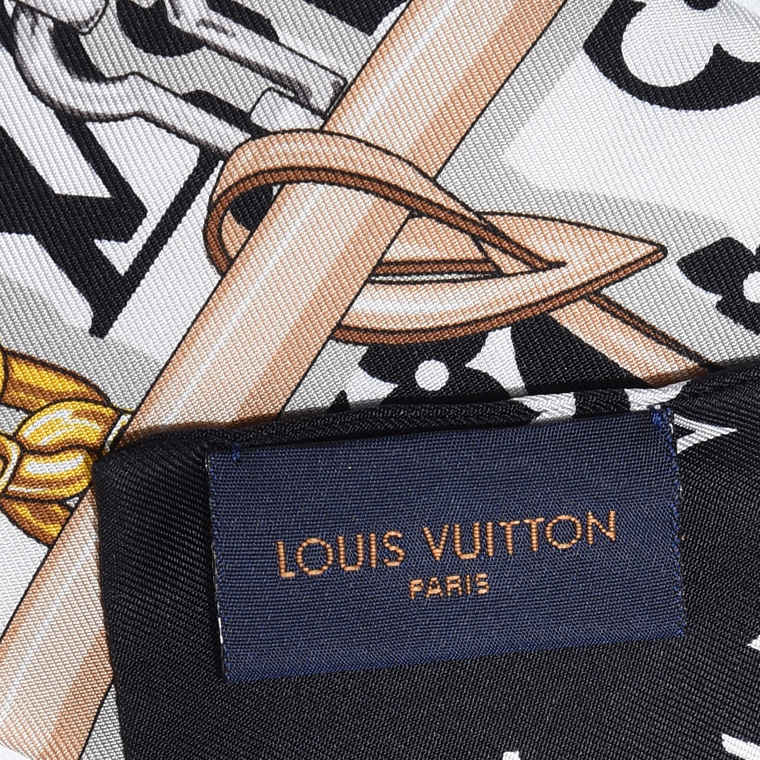 Louis Vuitton Bnib Skyline Logo Silk Bandeau