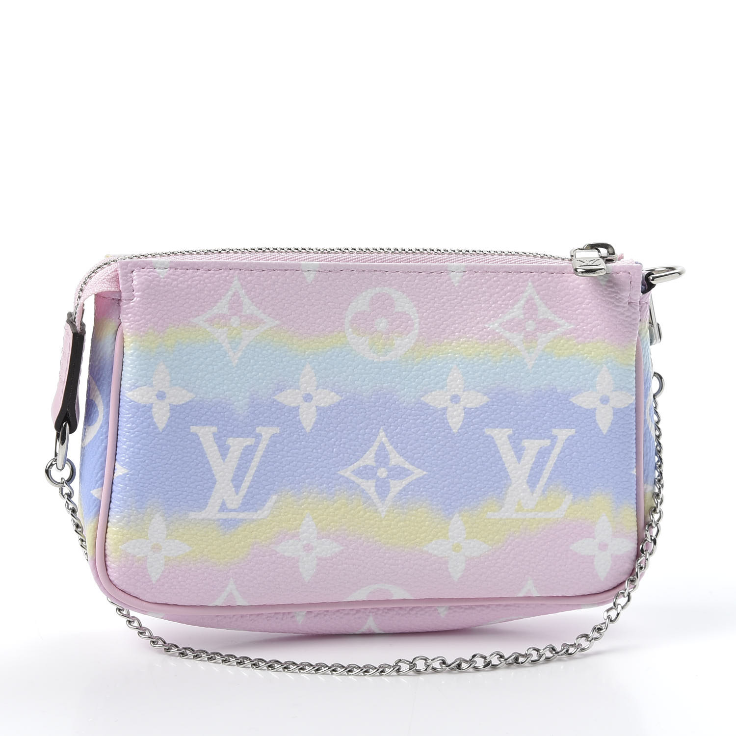 LOUIS VUITTON Pouch Bag Mini Pochette Accessoires LV Escale Pink M69269  auth