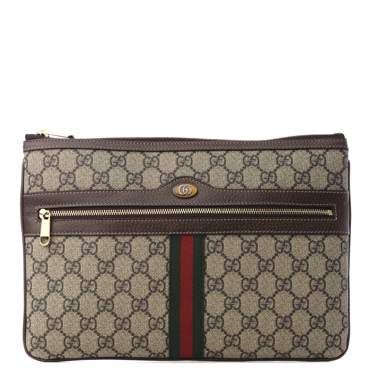 gucci ophidia large gg supreme pouch clutch bag