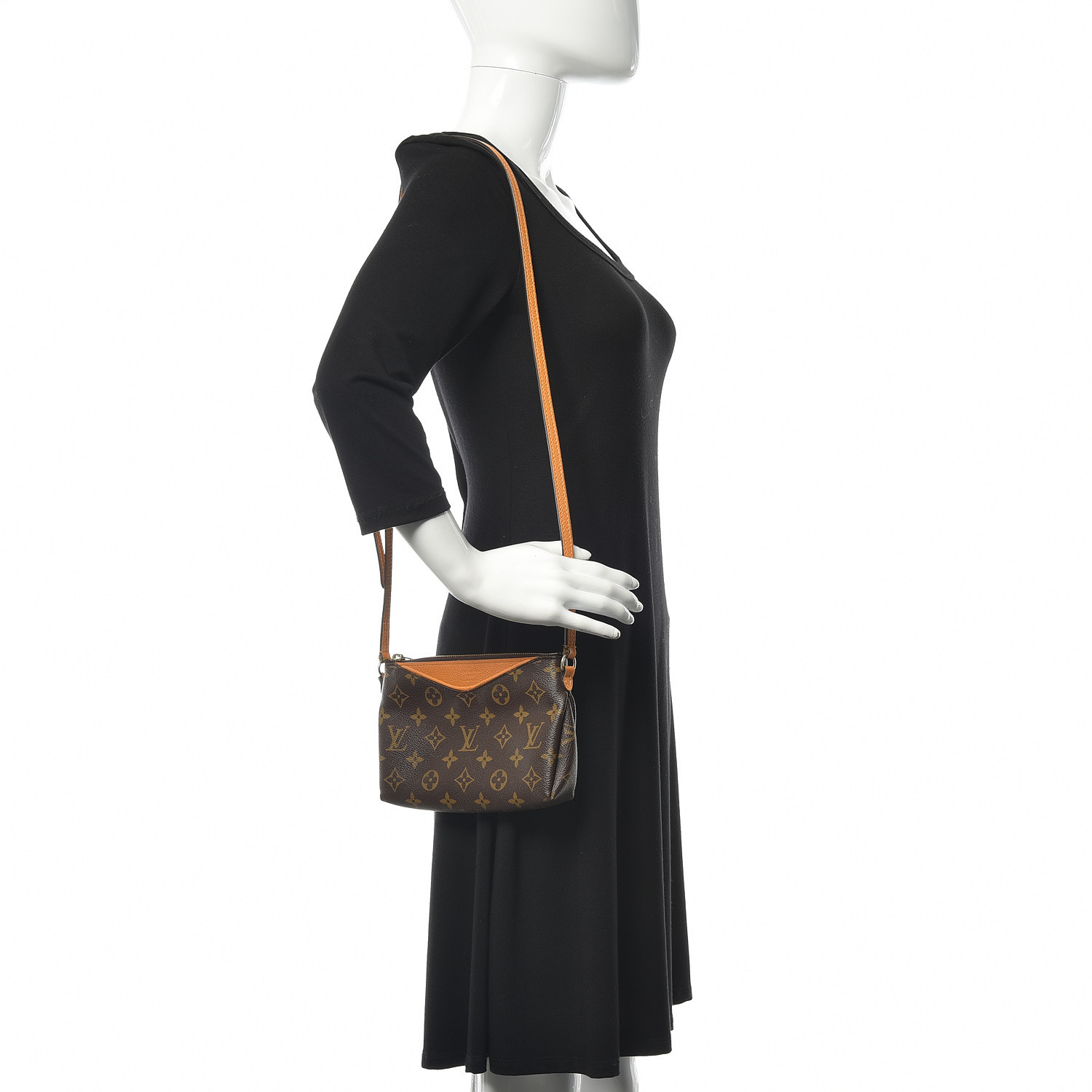 louis vuitton monogram uniformes crossbody bag LOUIS VUITTON Monogram Pallas Uniformes Crossbody Safran 531066