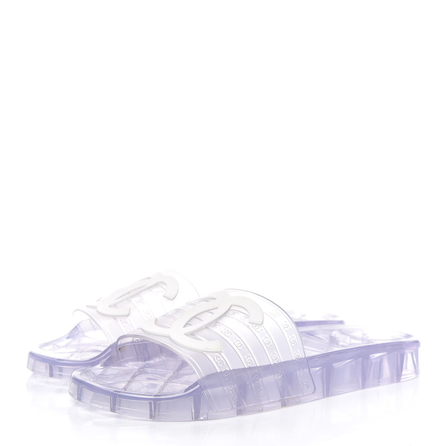 chanel pvc slide