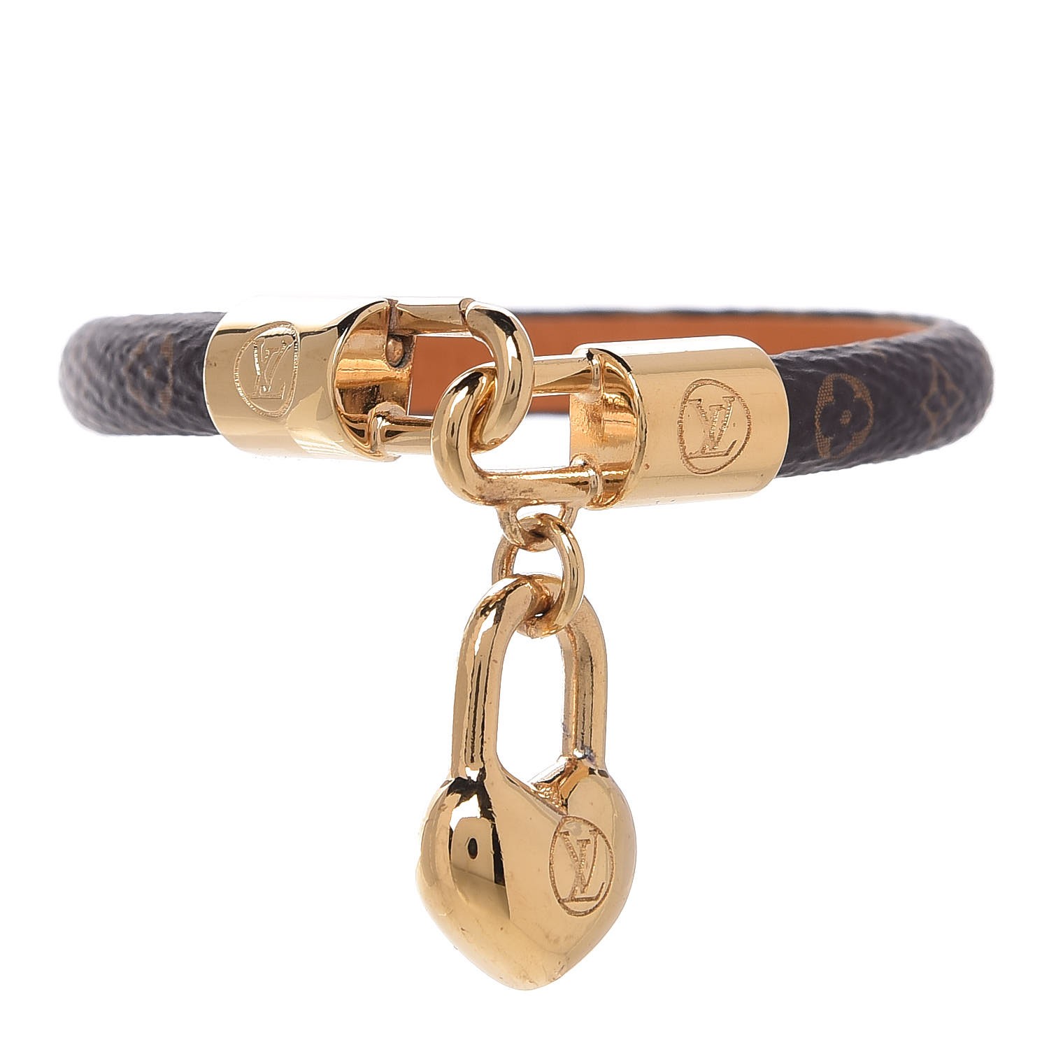 Leather bracelet Louis Vuitton Camel in Leather - 34276471