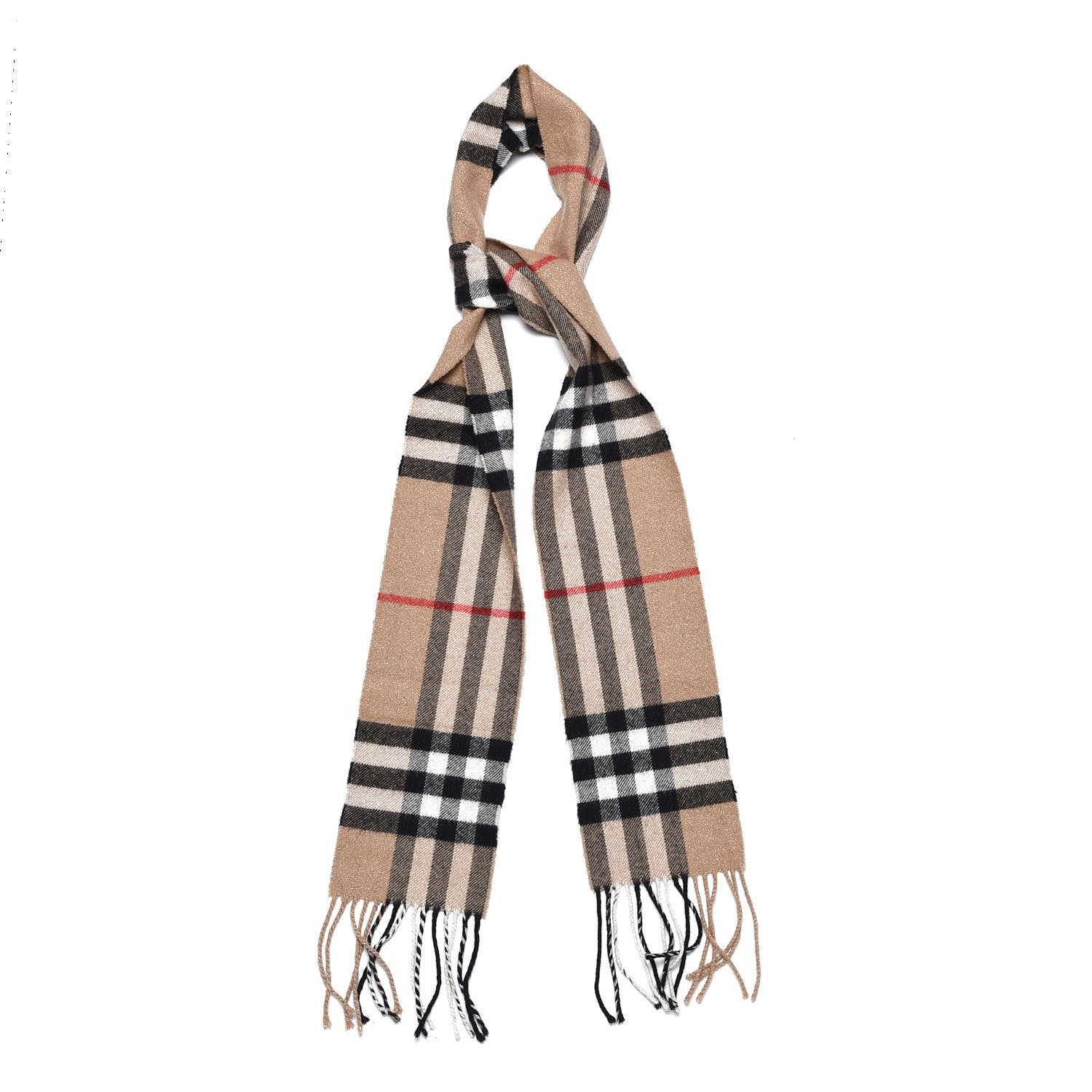burberry metallic giant check scarf