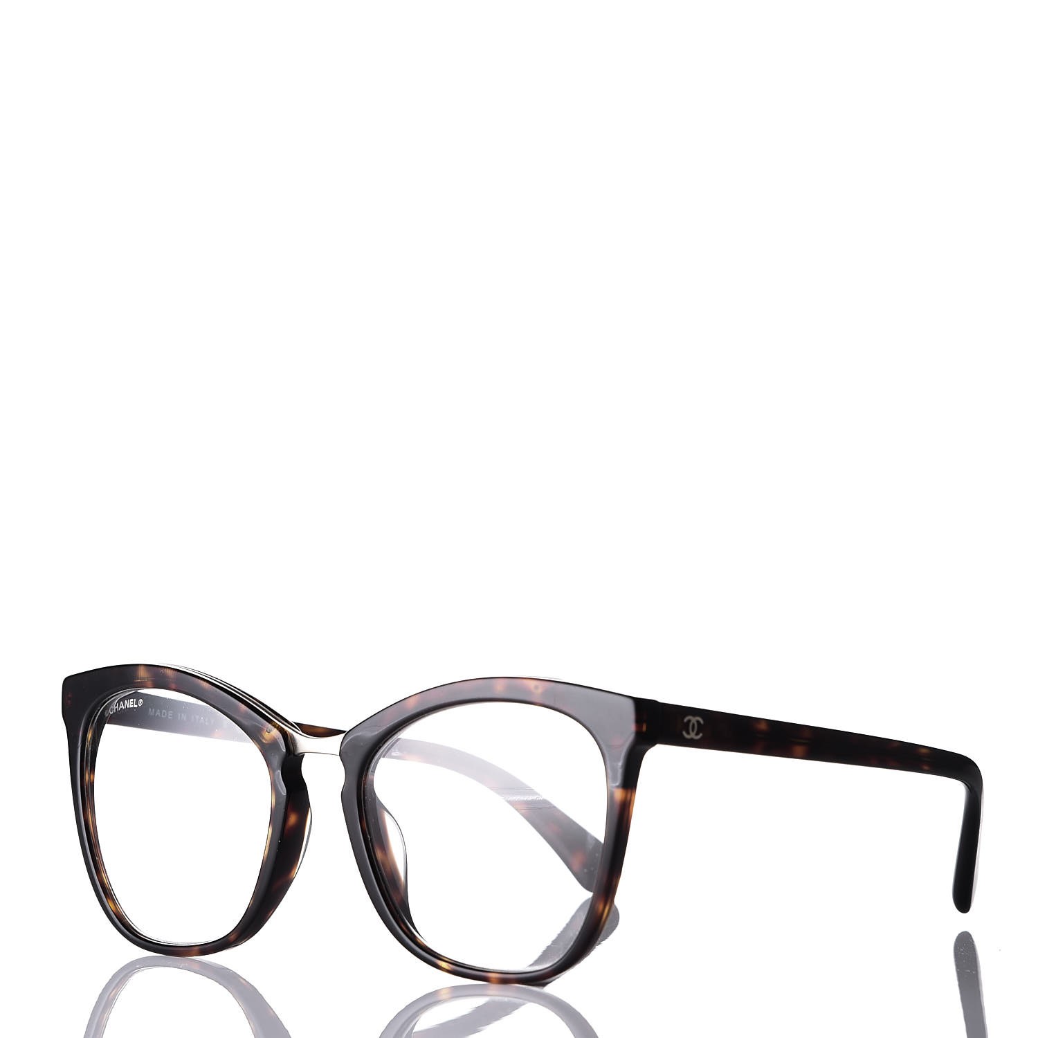 chanel glasses with clip on sunglasses