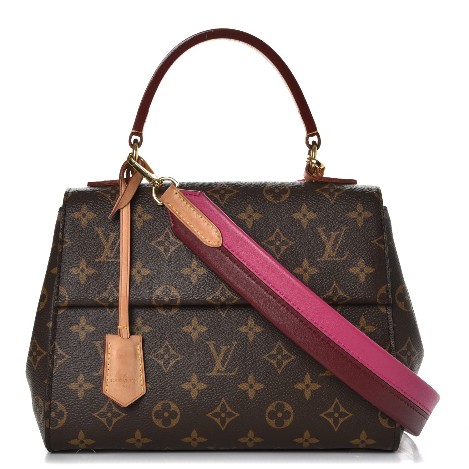louis vuitton purse with pink strap