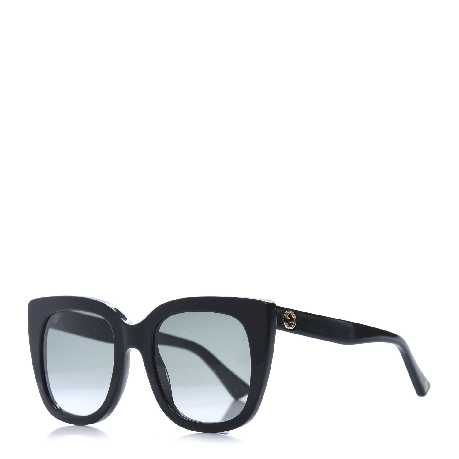 GUCCI Cat Eye GG0163S Sunglasses Black 639789 | FASHIONPHILE