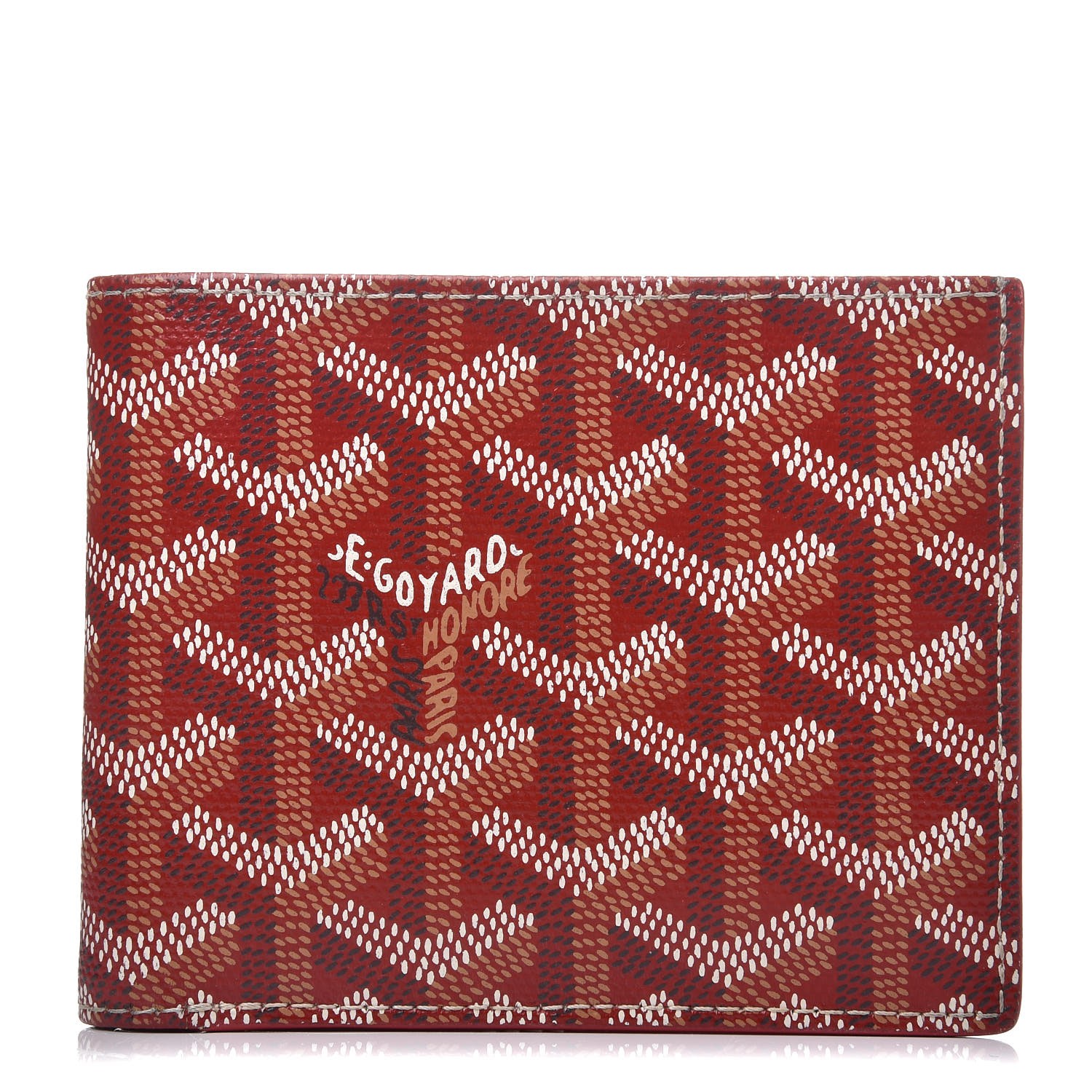 goyard wallet red