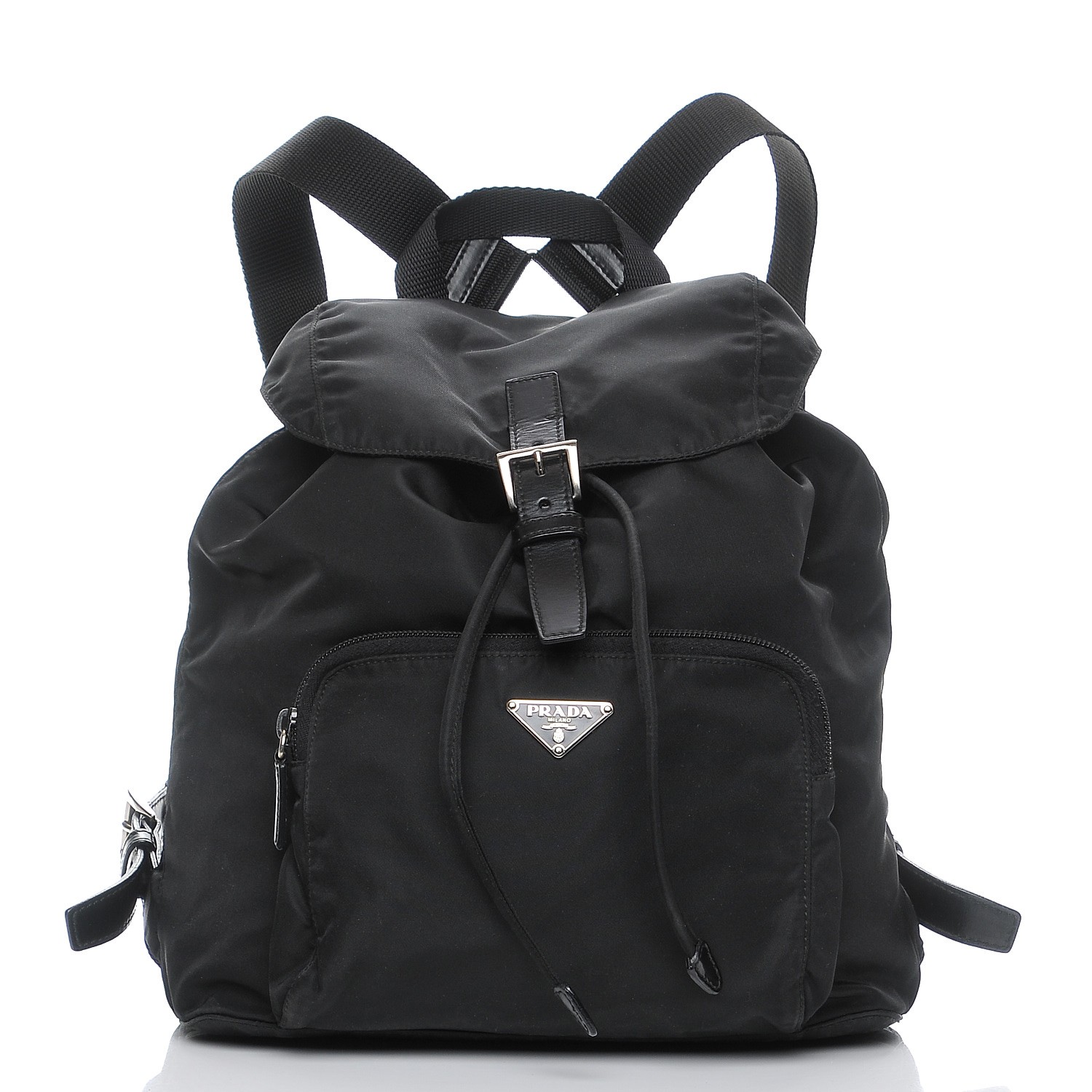 PRADA Nylon Vela Medium Backpack Nero Black 206666