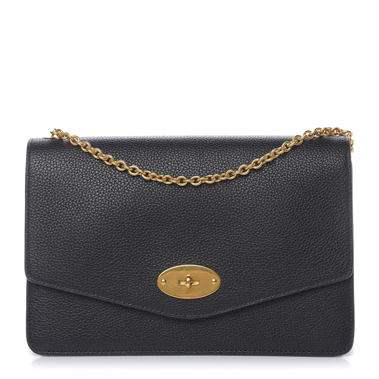 mulberry black small classic grain