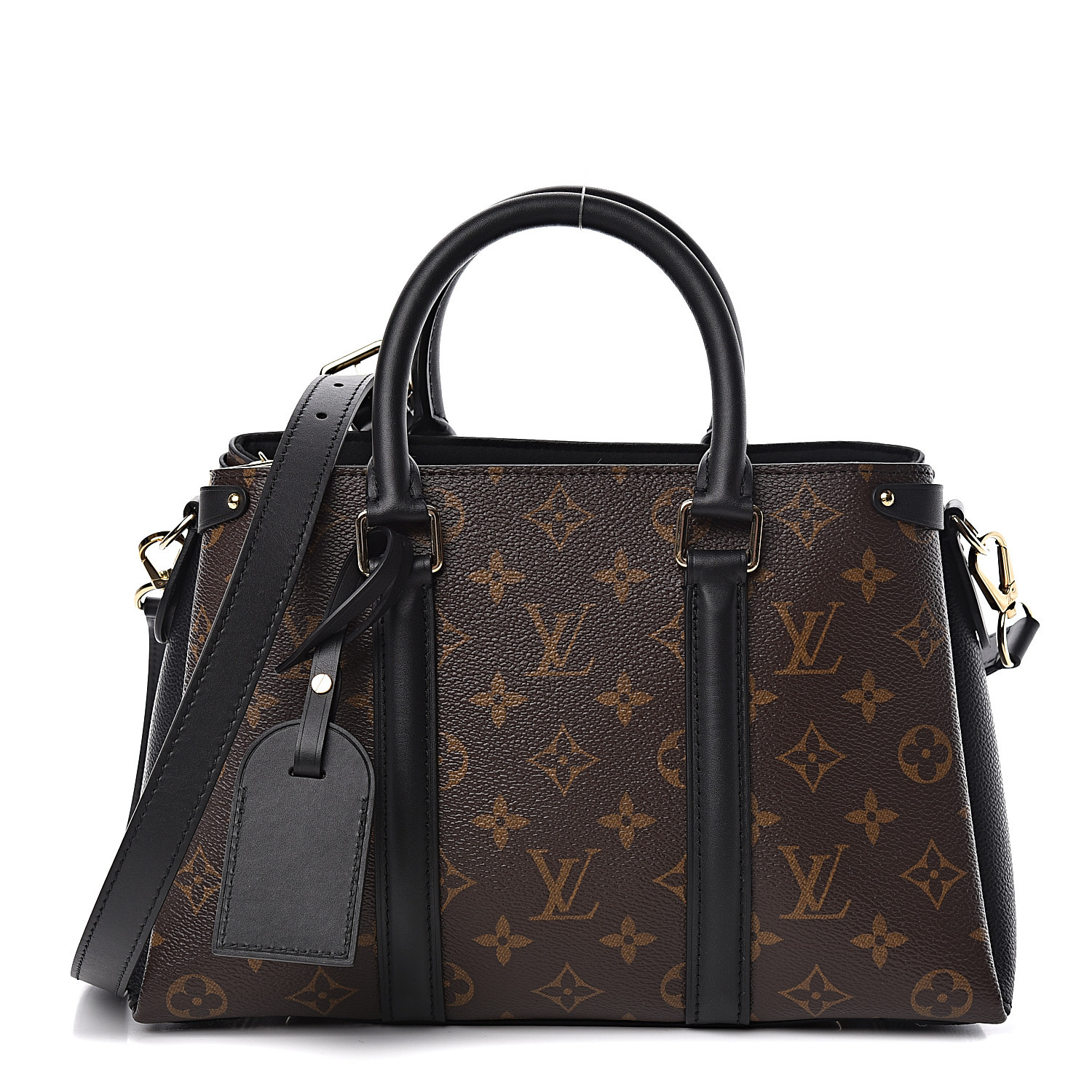 LOUIS VUITTON Monogram Soufflot BB Black 478504