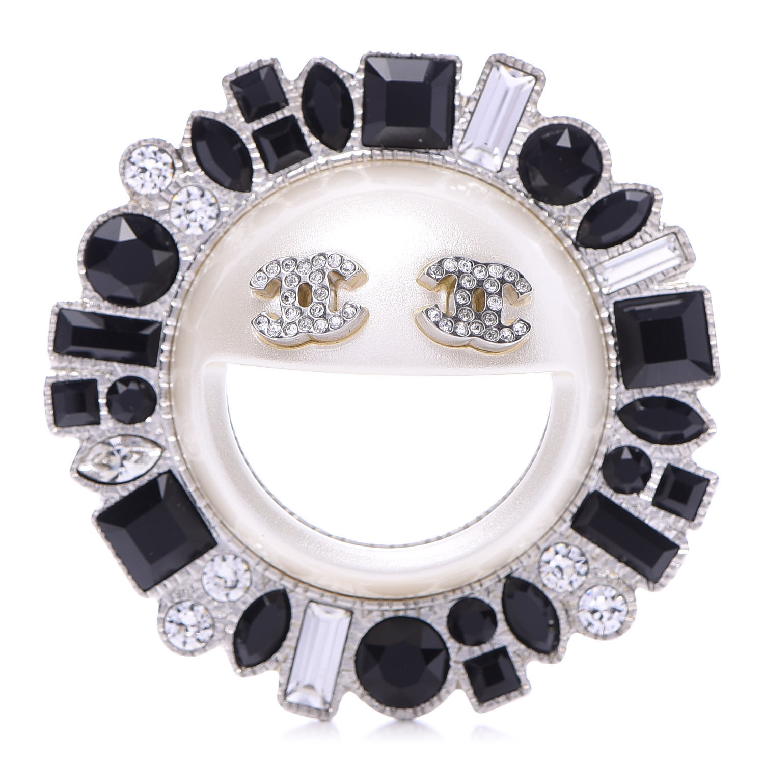 smiley brooch