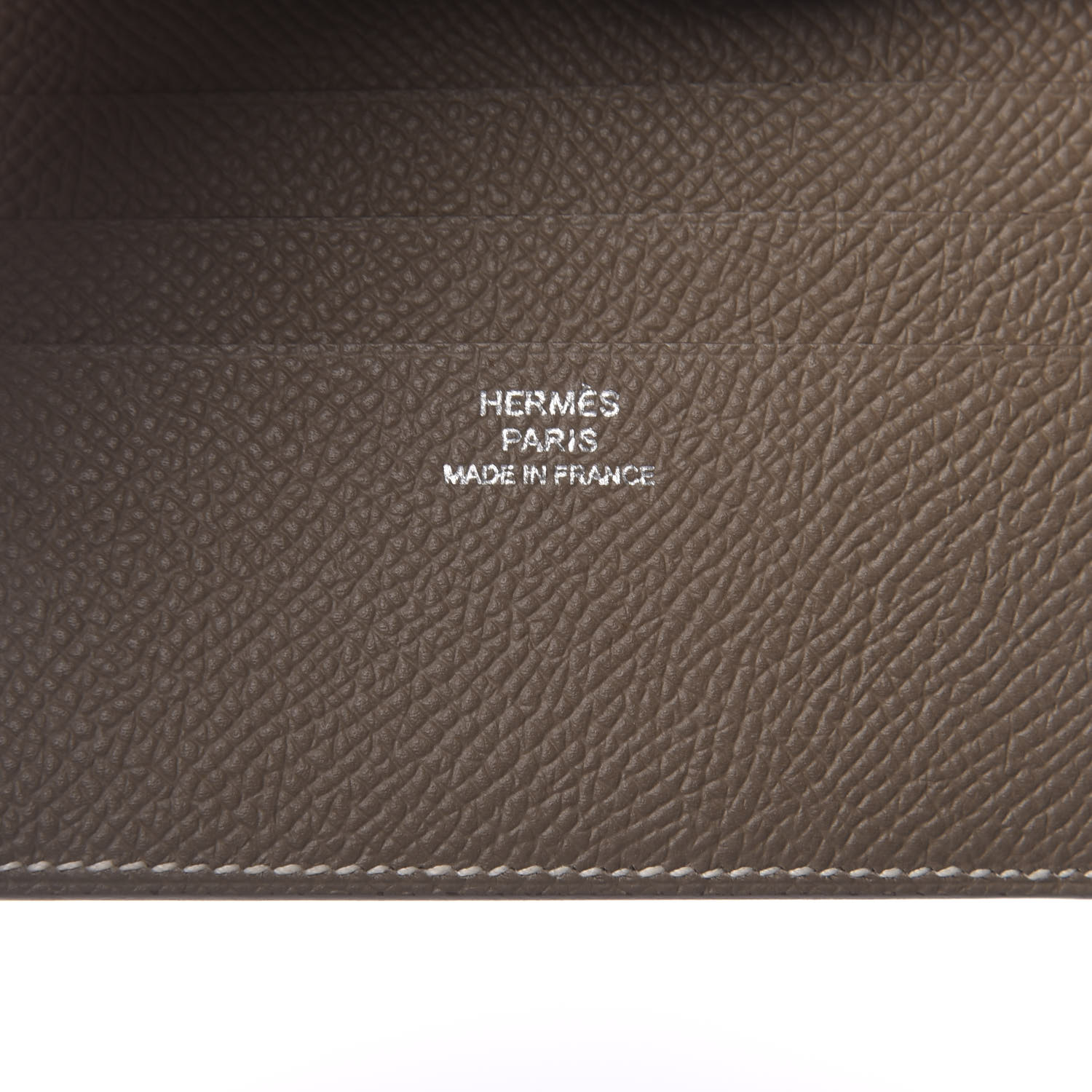 HERMES Epsom MC2 Copernic Compact Wallet Etoupe 622680