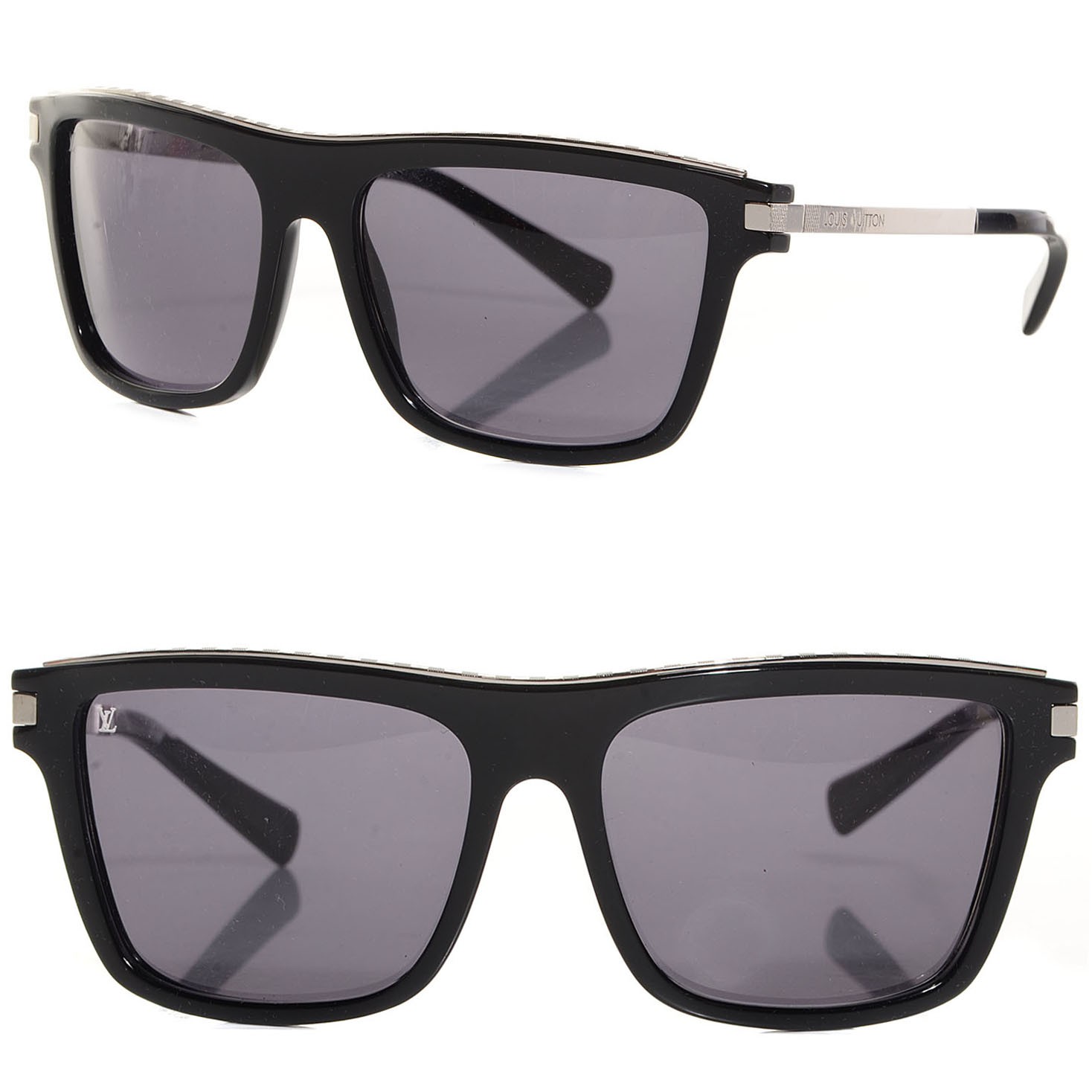 LOUIS VUITTON Perception Sunglasses Z0604W Black 96511